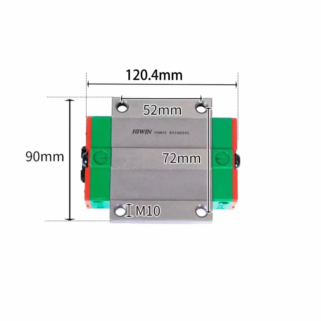 HIWIN HGW30 Linear Block for HGW30HC Slider Rail Guide