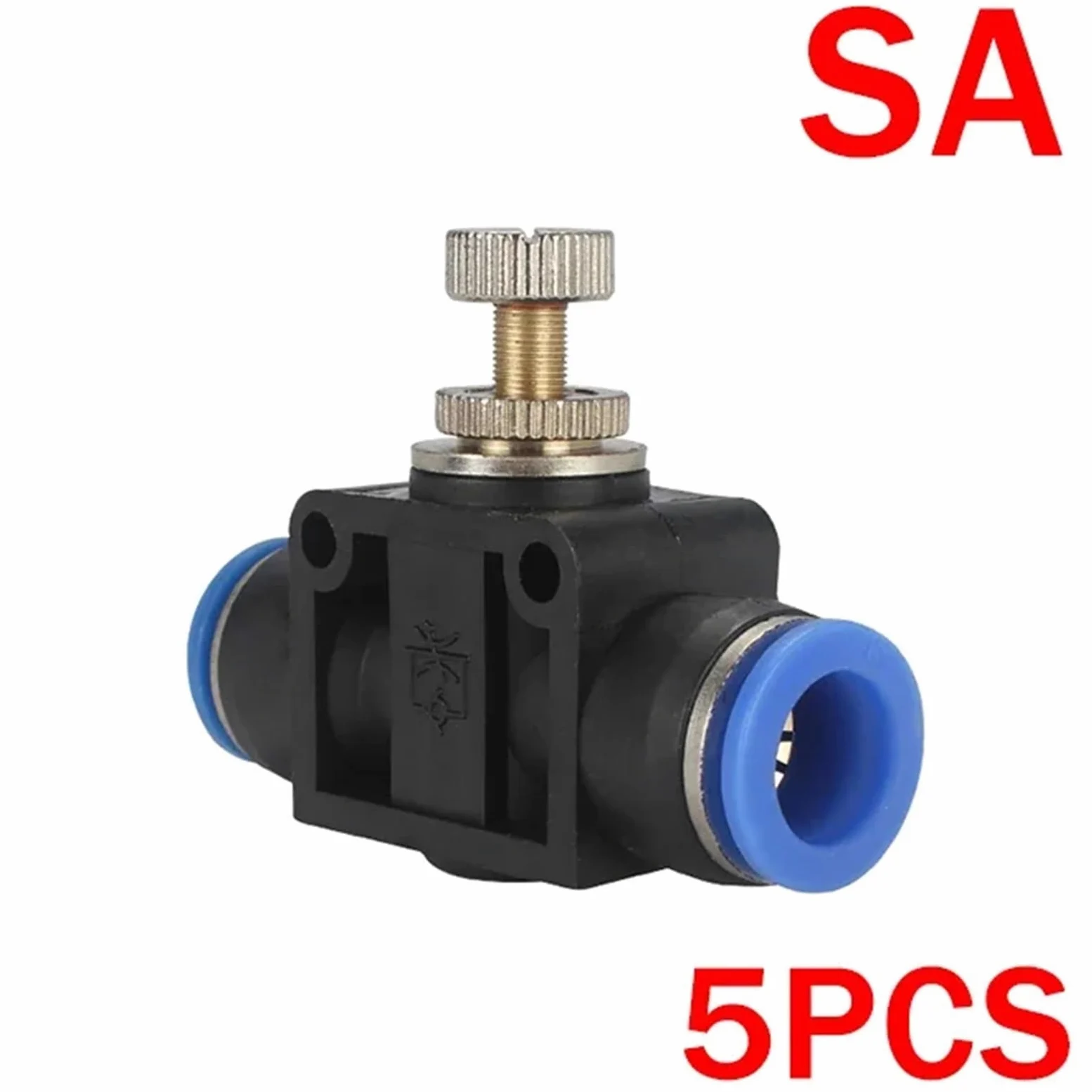 5 conectores rápidos for tubos de aire neumáticos, de plástico PU PY, de 4 mm, 6 mm, 8 mm, 10 mm y 12 mm.(SA(5PCS),12mm)