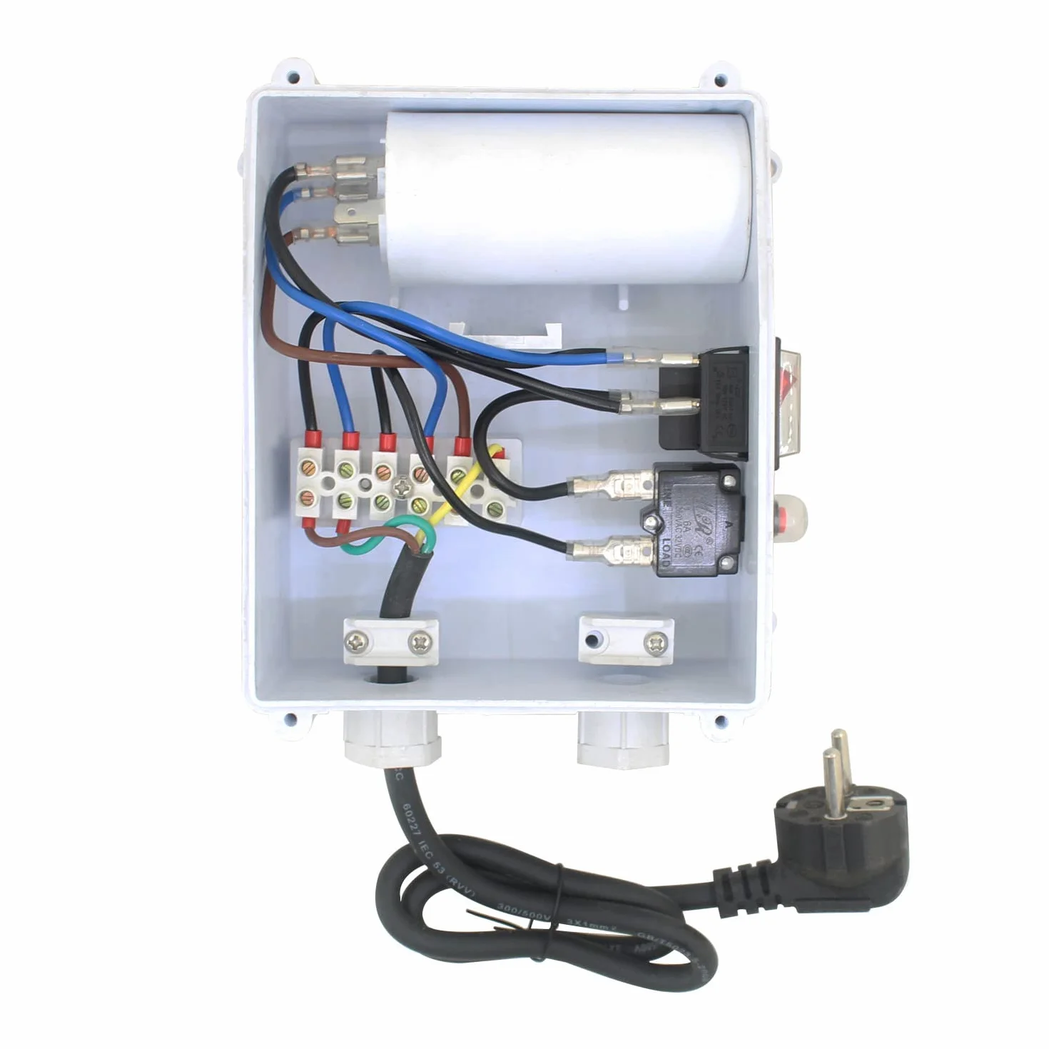 Caja de control para bomba sumergible 220V cuadro eléctrico 1.5HP condensador