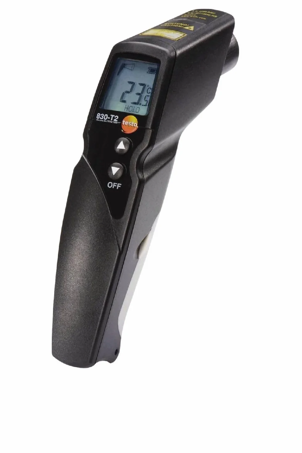 Testo 830-T2 - Termómetro por infrarrojos con indicador láser de 2 haces (óptica 12:1)