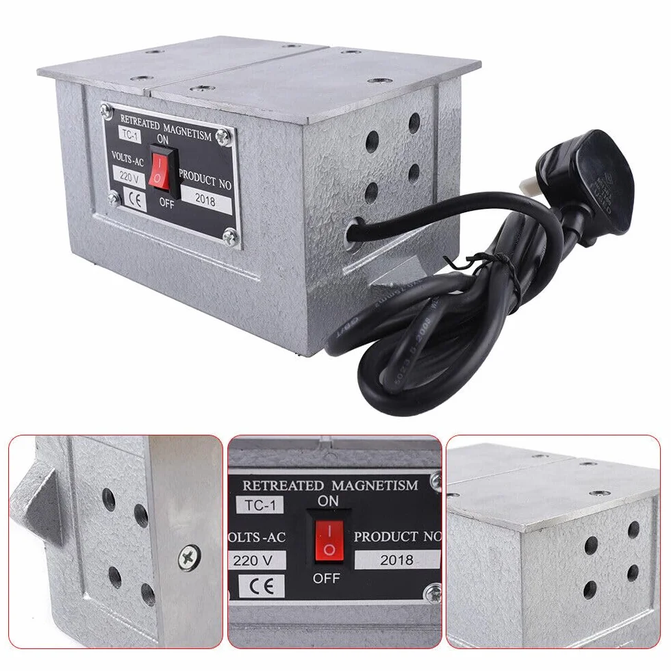 TC-1 Desmagnetizador Plate, 100W Magnetizador Desmagnetizador Herramientas Magnéticas 150x110MM Desmagnetización Dispositivo Desmagnetizador Máquina Herramientas Desmagnetización Placa de