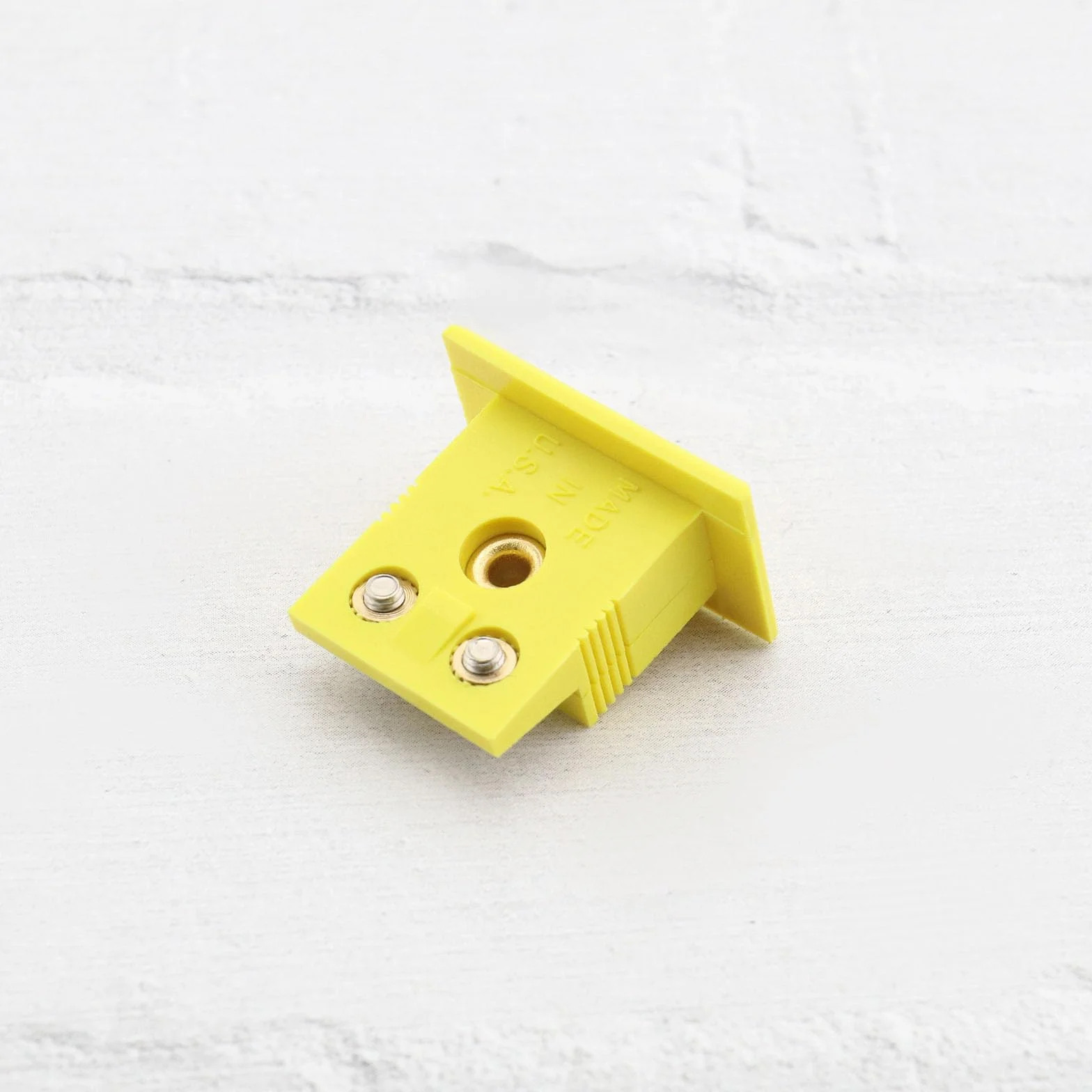OTOTEC Tipo K Termopar Conectores de Cable 4 Juegos con Panel Mini Enchufe Amarillo 21x24x14 mm MPJ-K-F