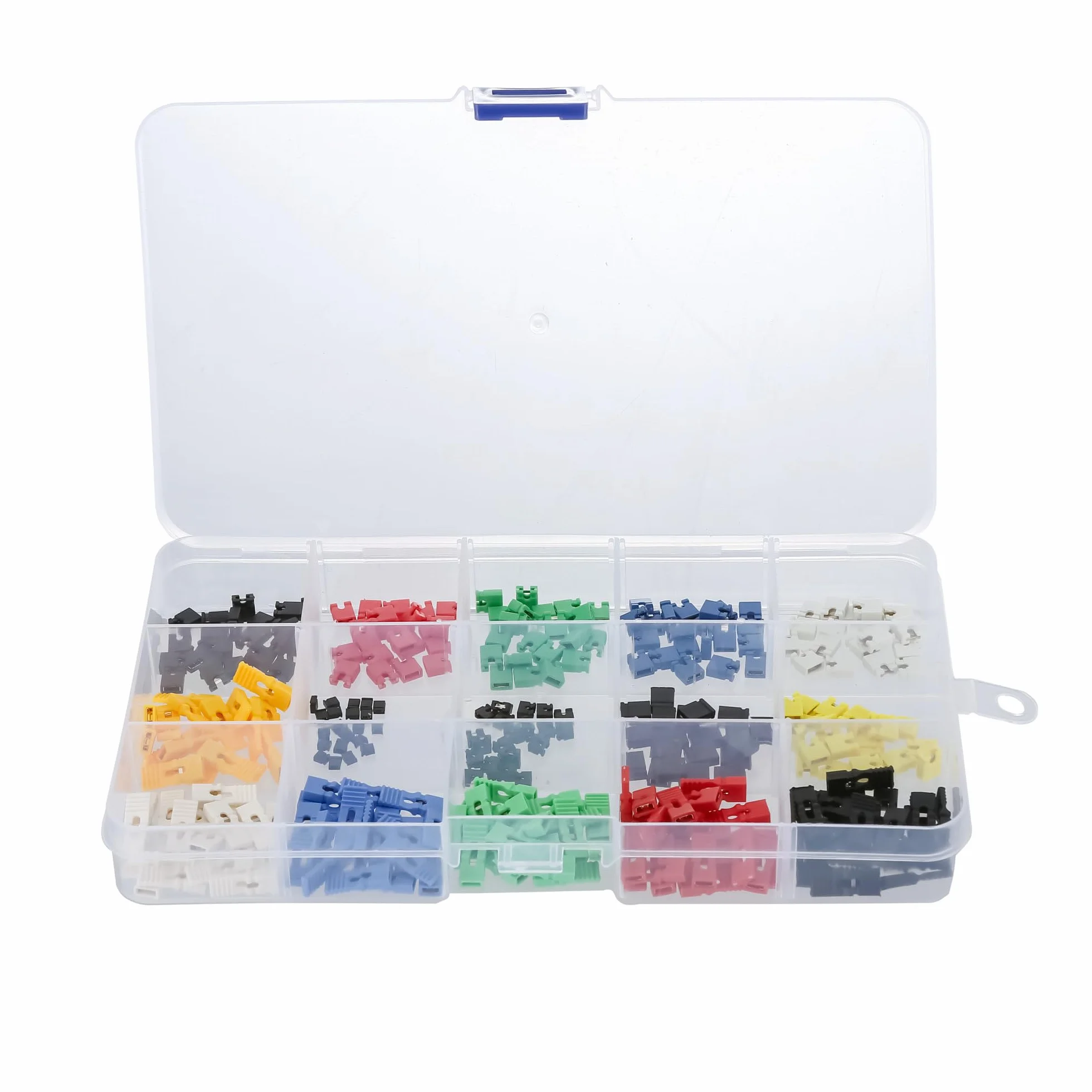 Juego de 300 Tapas Mixtas 2,54 mm 2,0 mm 1,27 mm para Arduino Raspberry Pi PCB Jumper Cap Shunts