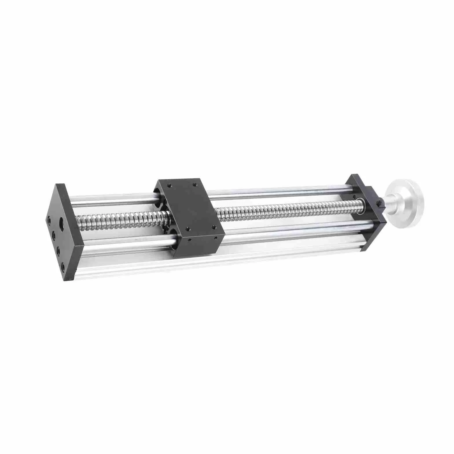 Mesa Deslizante de Riel Guía Lineal, Etapa Lineal de Carrera de 300 Mm, Etapa de Tornillo de Bola con Volante para Motor NEMA23