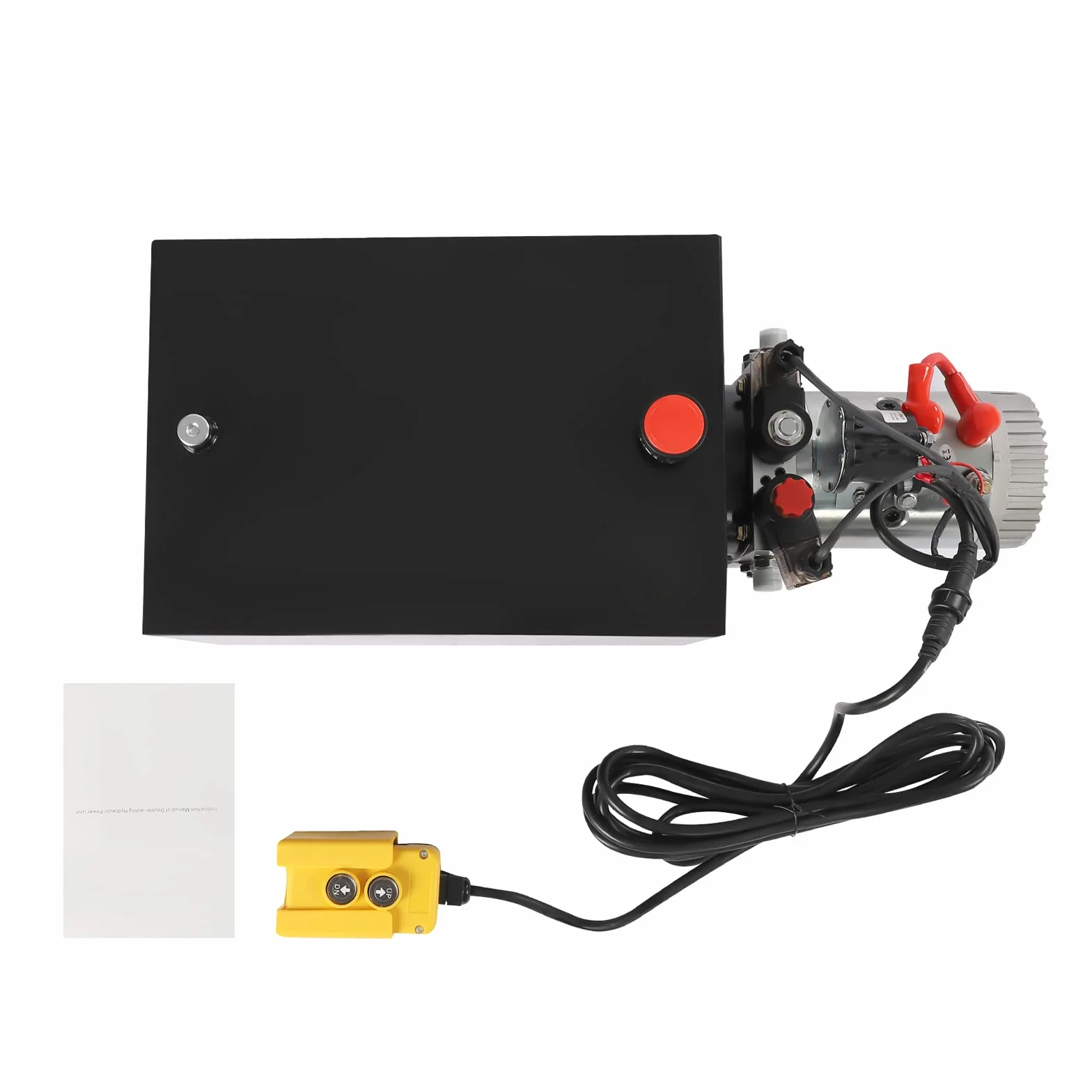 Bomba hidráulica de 12 V CC, 3 kW, agregado de bomba eléctrica, depósito de 18,9 L, motor de bomba de acero de 16 MPa, bomba de doble efecto para camión volquete, plataforma elevadora