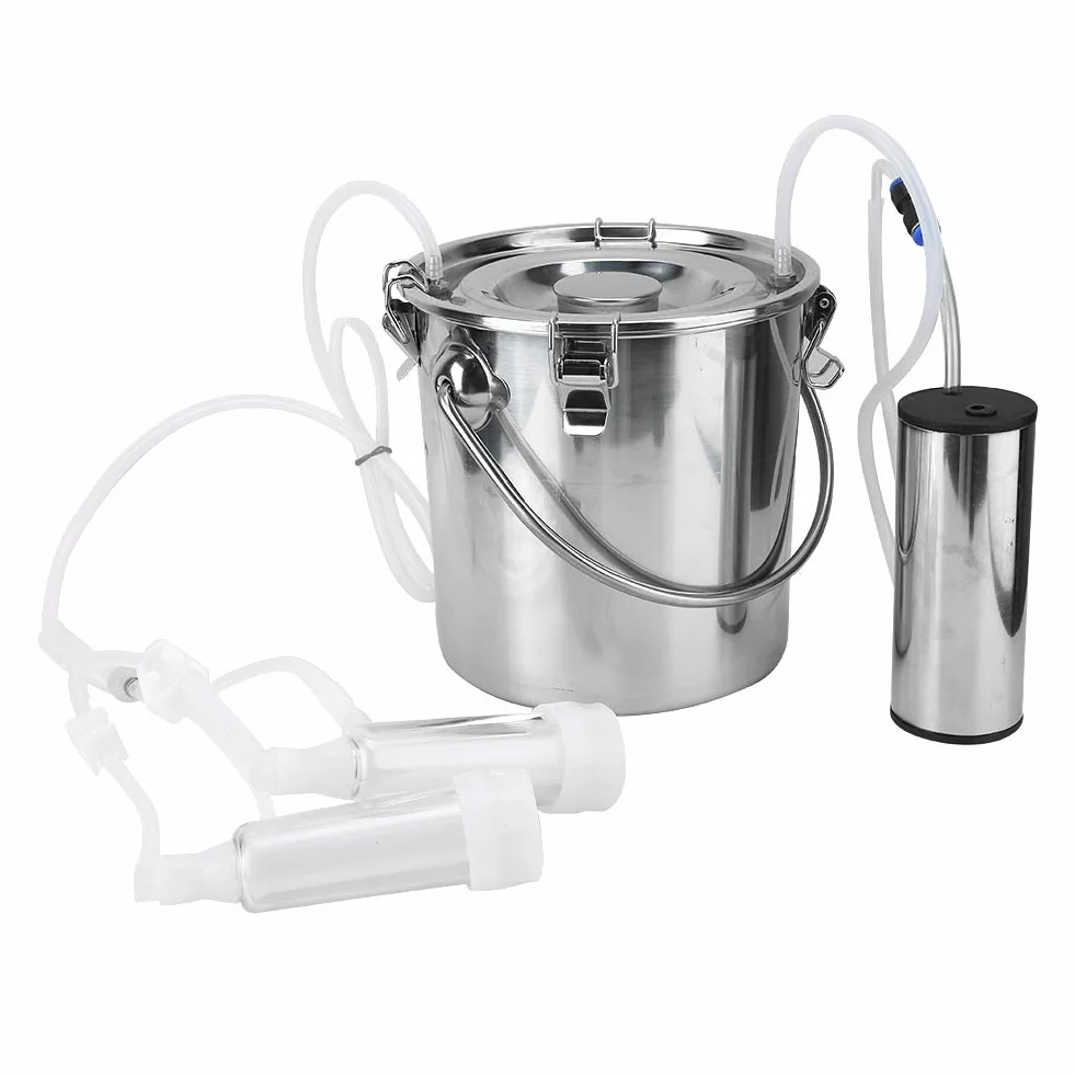Akozon Ordeñadora eléctrica Kit de ordeño con Bomba de succión Directa Ordeñadora eléctrica doméstica de Vacas y Cabras de 5L con Bomba de succión Directa de ((para ovejas) (Reglamento