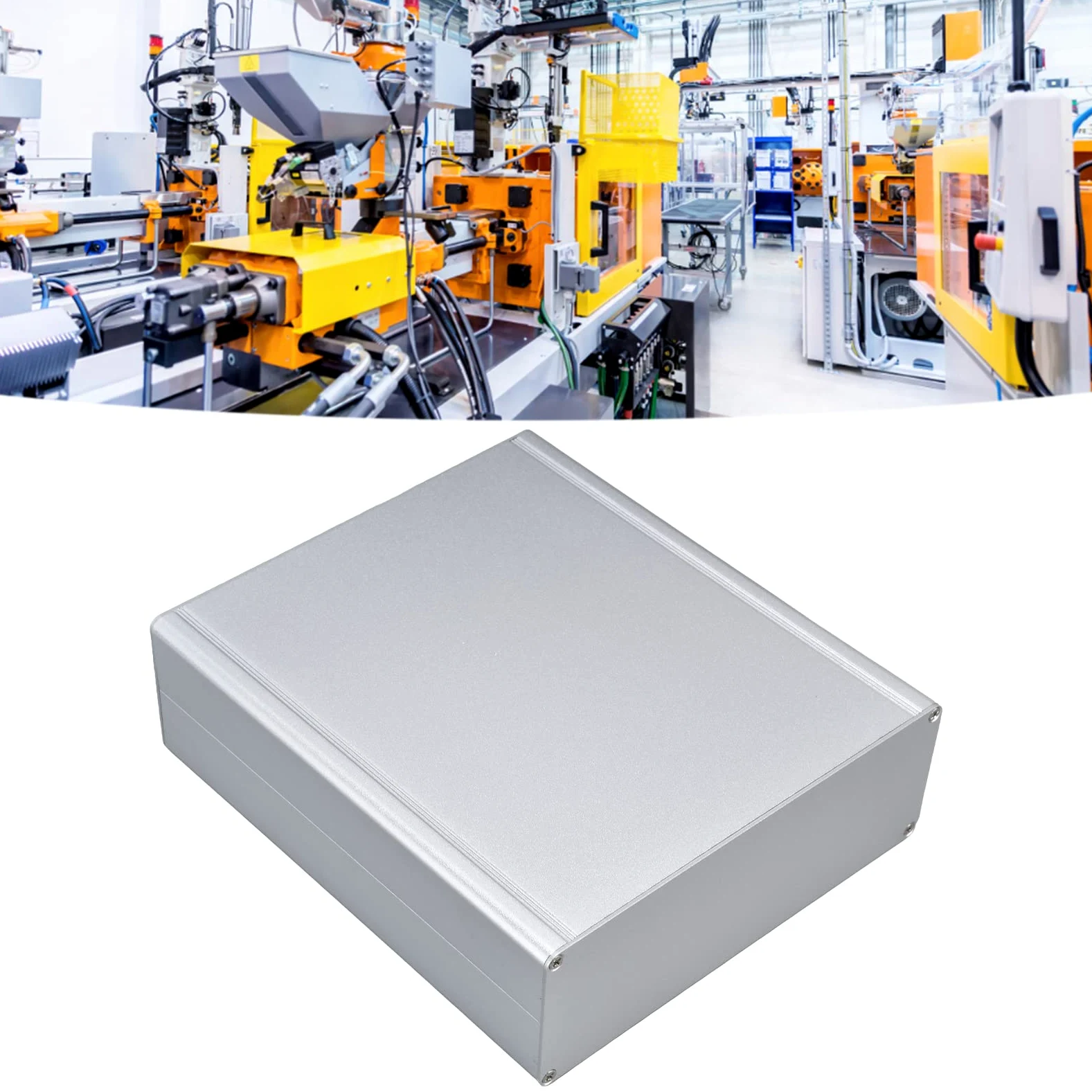 Cajas de Conexiones Impermeable, Carcasa Electrónica de Aluminio, Carcasa Electrónica DIY, Placa PCB Carcasa Negra - 7,9 x 7 x 2,4 pulgadas (LWH)