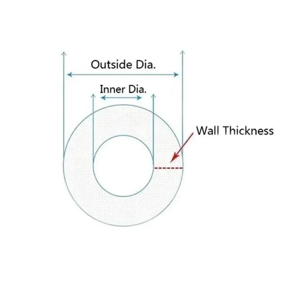 Tubo de silicona Flexible de 1 metro, manguera de goma de silicona transparente de 0,5mm a 50mm de diámetro interior, tubo de refrigeración al vacío(46 * 54mm)
