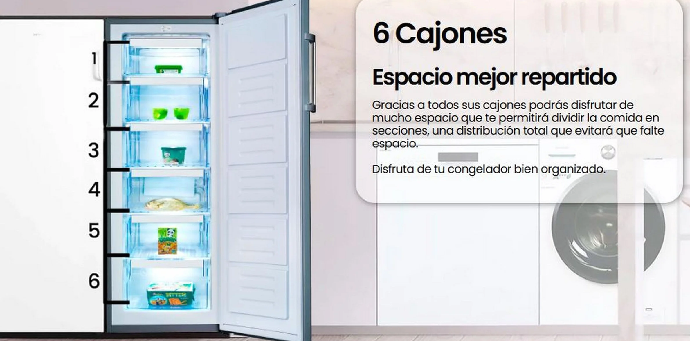INFINITON Congelador Vertical CV-172L14XEV 172L 143.5cm Inoxidable