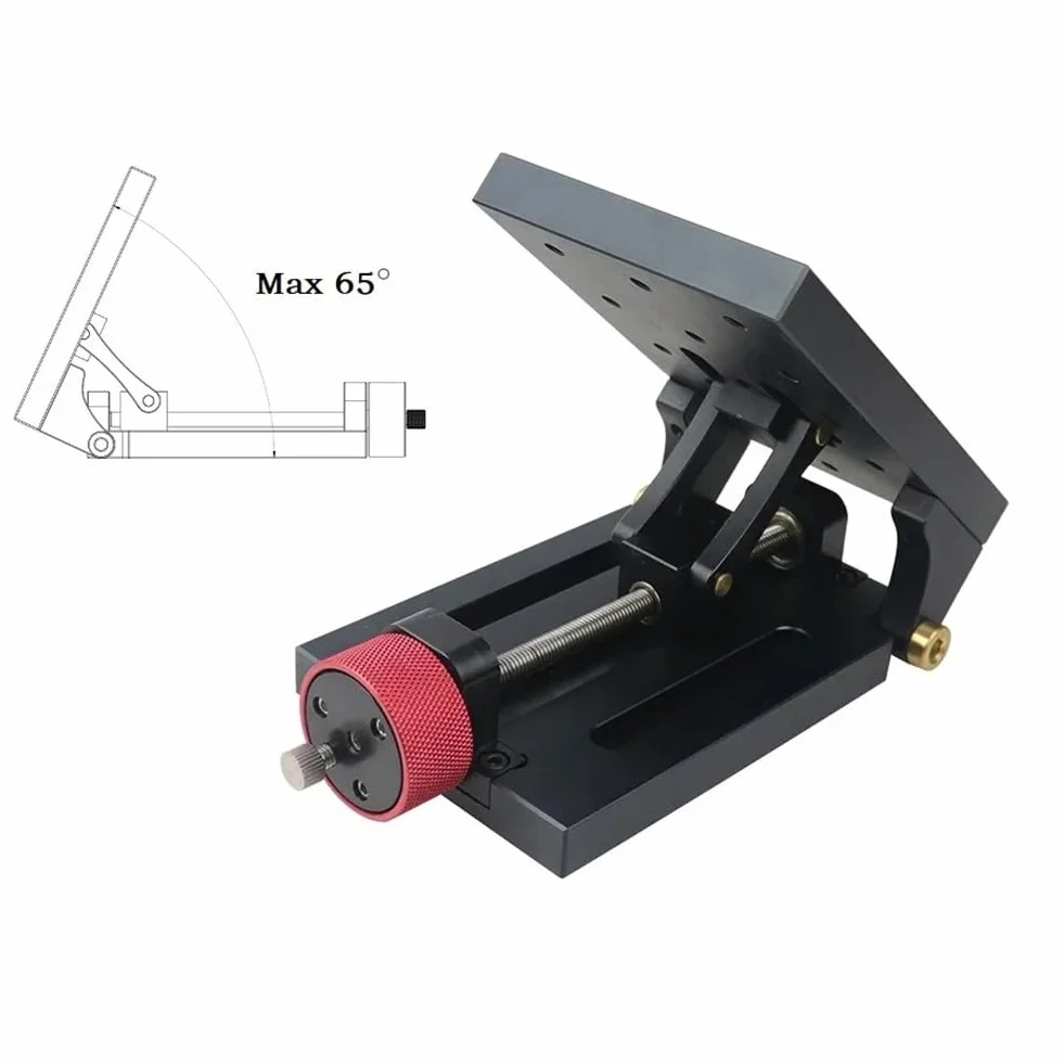 Plataforma de ajuste de maquinaria, punzón de inclinación de laboratorio de mesa de ángulo ajustable, para producir equipos de prueba de maquinaria, 65°MAX
