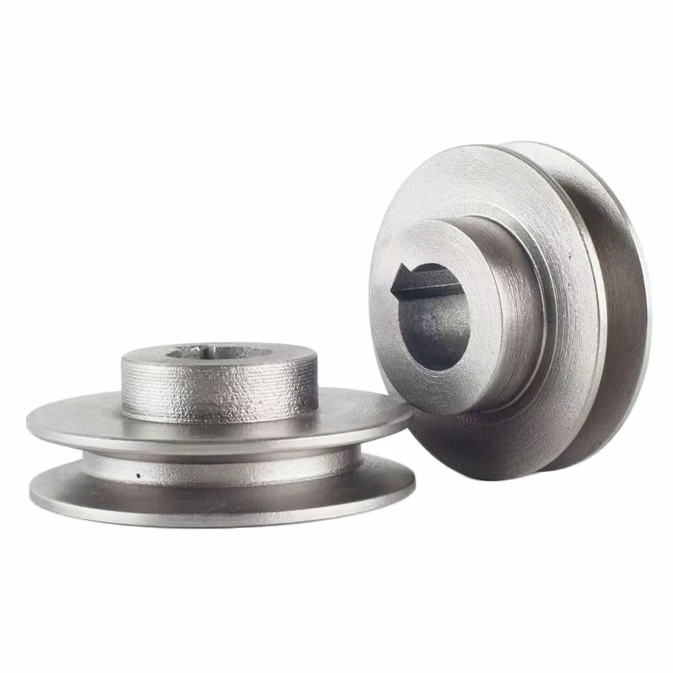 Polea de correa trapezoidal de hierro fundido 20x70 para compresor de aire