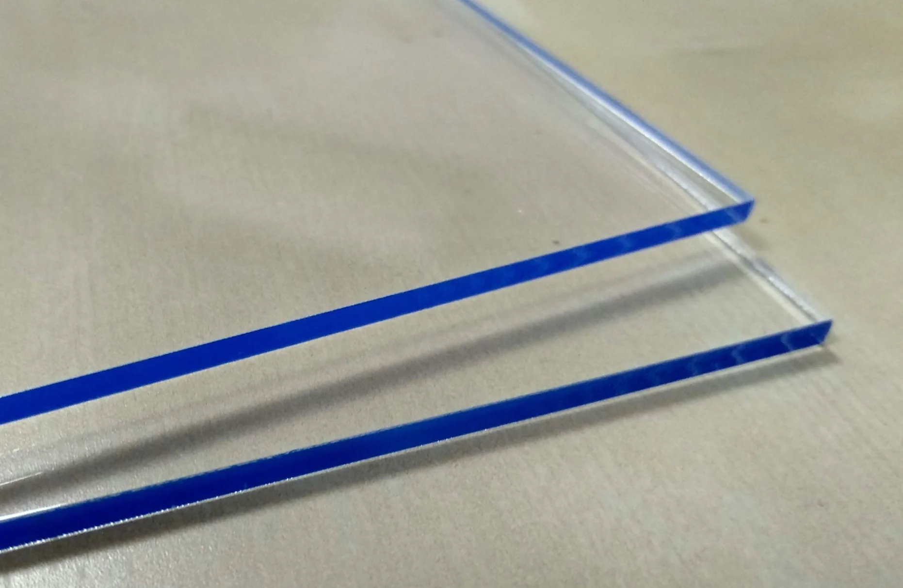 Placa Metacrilato Transparente 5 mm 60 x 50 cm Acrílico PMMA