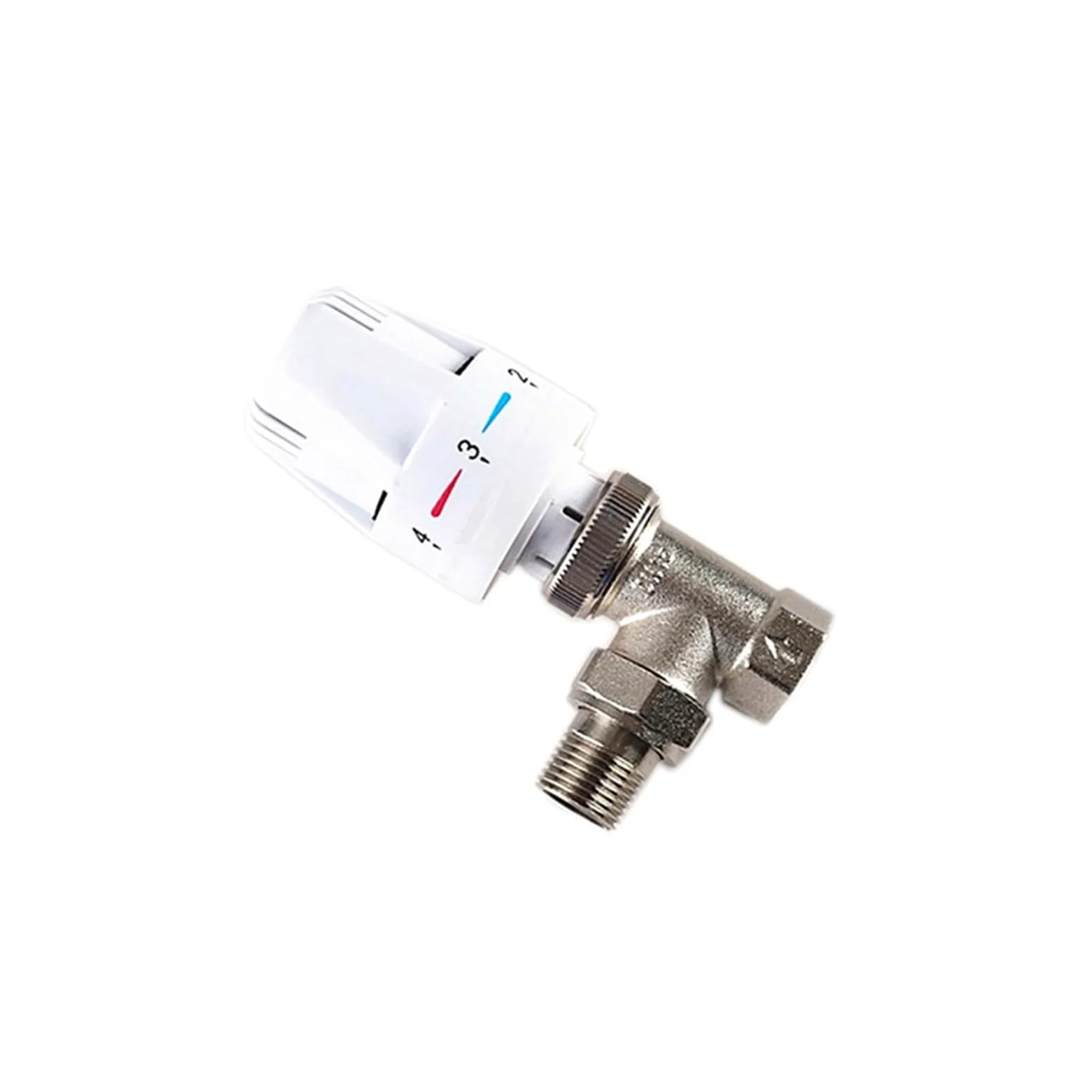 Válvula de Control de Temperatura automática, válvula termostática de radiador for calefacción de Suelo, Tipo Recto de latón, 1/2 ", 3/4", 1"(0.5 Inch)