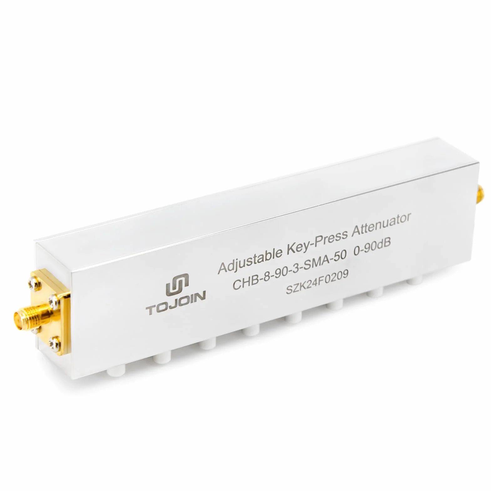 TOJOIN Atenuador de paso RF ajustable 0-90 dB SMA 50 ohmios CC a 2.5 GHz