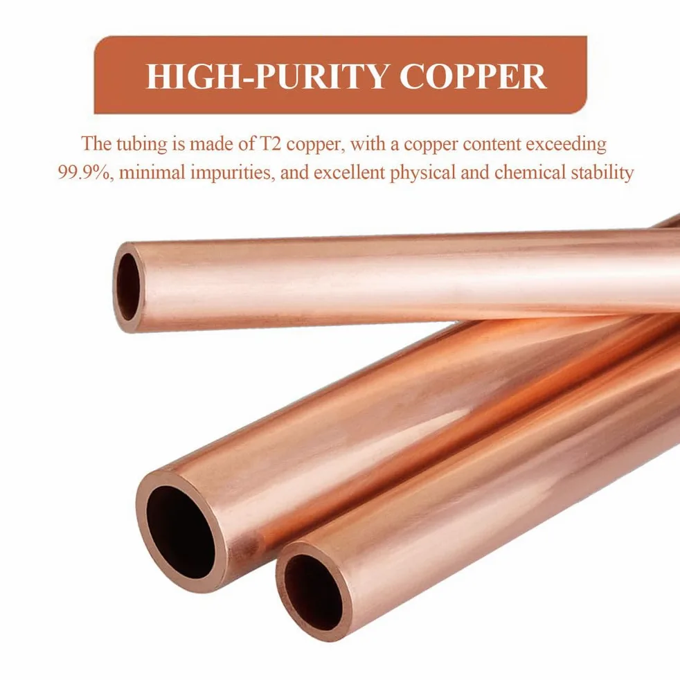 1 Tubo De Cobre 25 Mm Diámetro Exterior, 500 Longitud, Redondo Sin Costuras T2 | Tubería de cobre puroProyectos de laboratorio de ingeniería de bricolaje de alta ductilidad