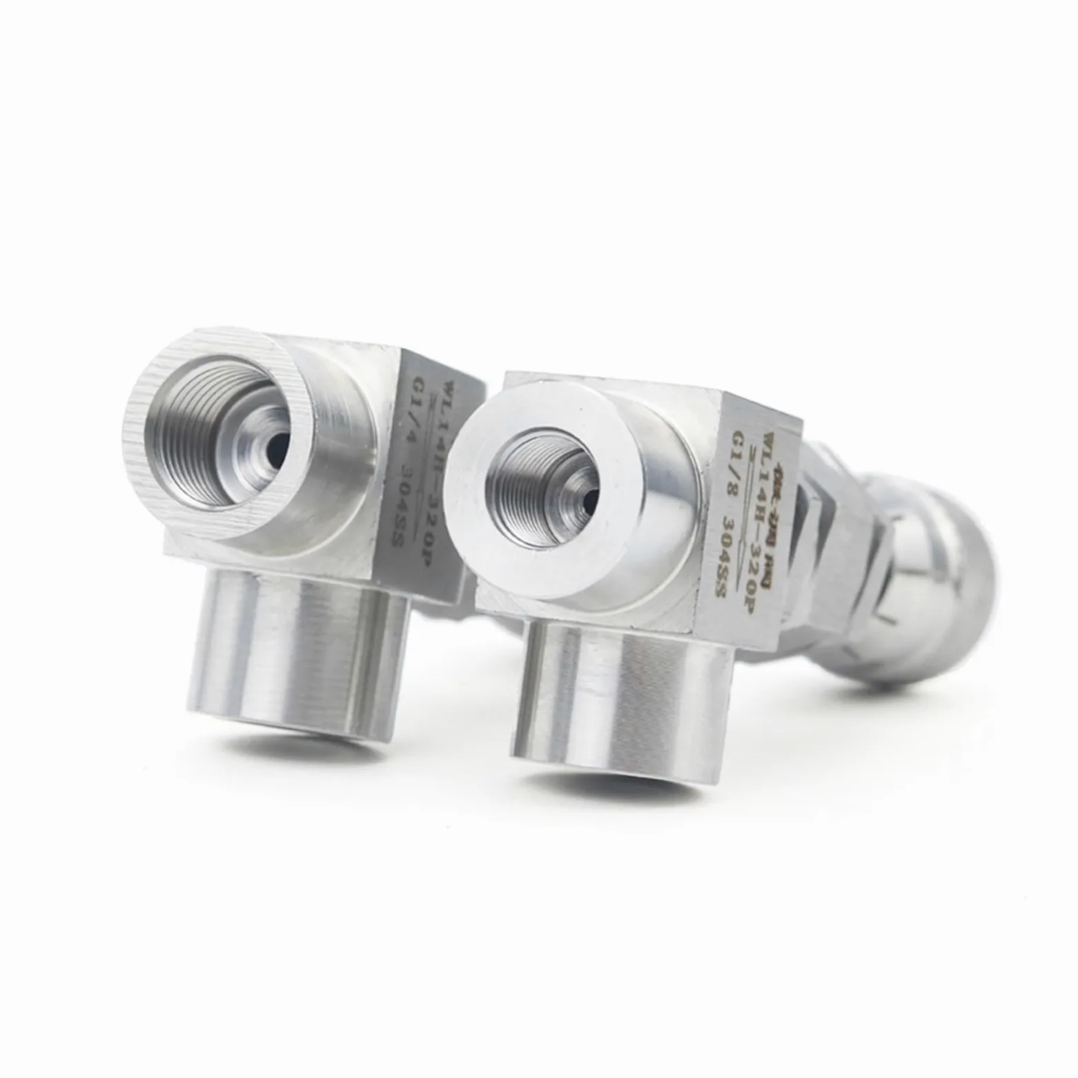 G 1/8 "1/4" 3/8 "NPT 1/2" válvula de Aguja de Acero Inoxidable 304 Controlador de válvula reguladora de Flujo de micromedición for Agua Gas Aceite(G Thread-High Precision-Straight,0.5 Inch)