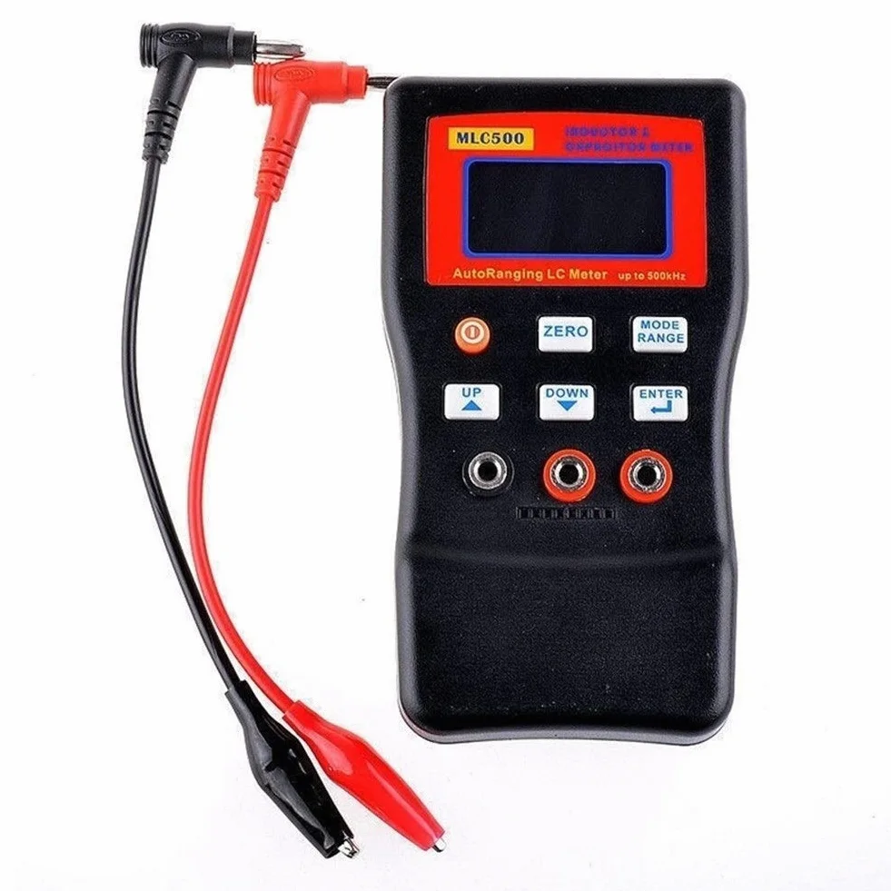 Pantalla Mlc500 500 Khz Digital de Gran precisión la inductancia y capacitancia Rango automático Metros Probador Inglés Manual USB Prog PC