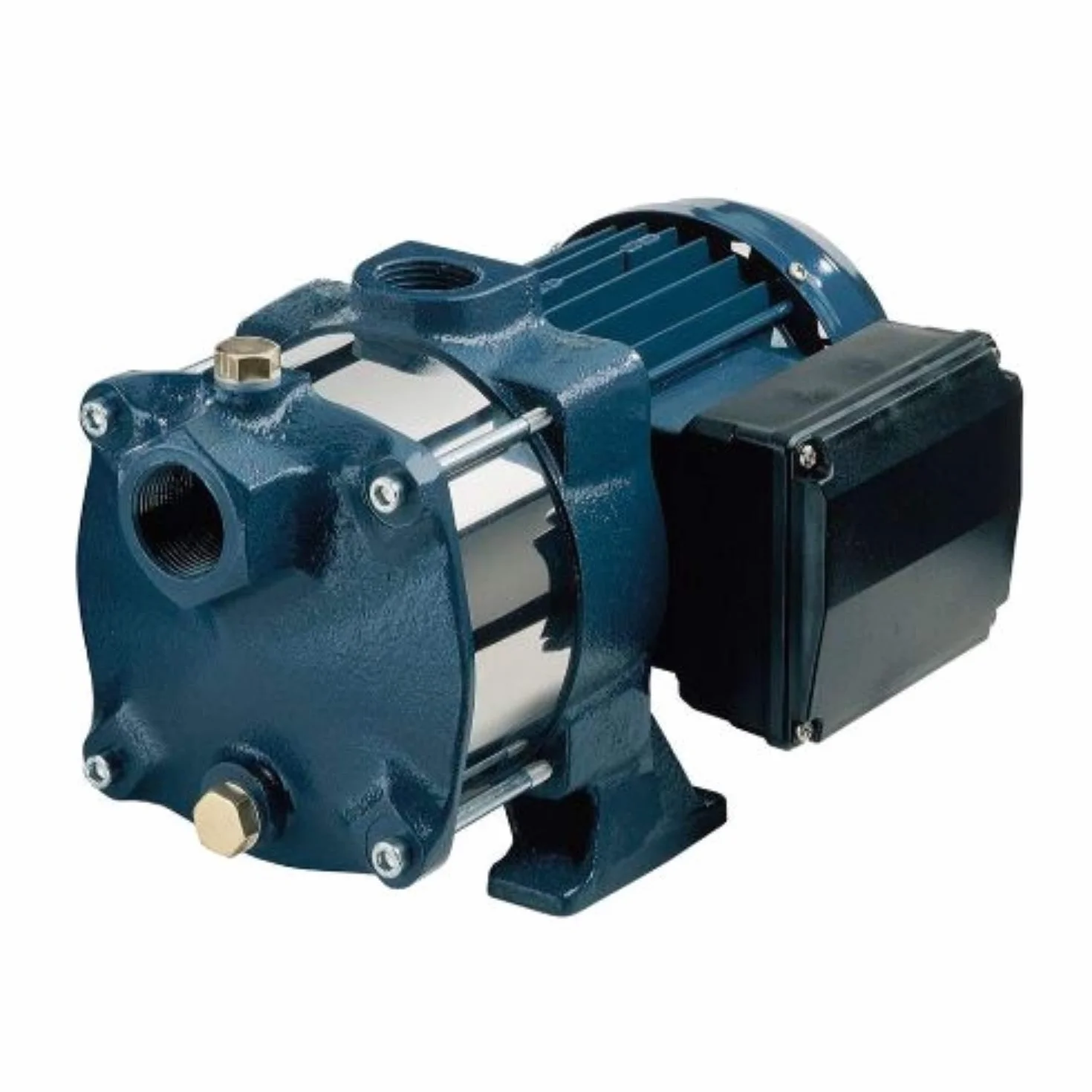 Ebara Electrobomba centrífuga multietapa horizontal, serie Compact BM/15, para abastecimiento y presurización, agua doméstica vaciado-llenado, 1,1 kW y 1,5CV, color azul (1480080000), Estándar
