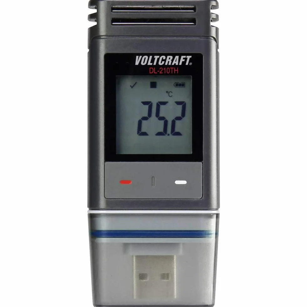 Registrador de datos de temperatura, Registrador de datos de humedad VOLTCRAFT DL-210TH