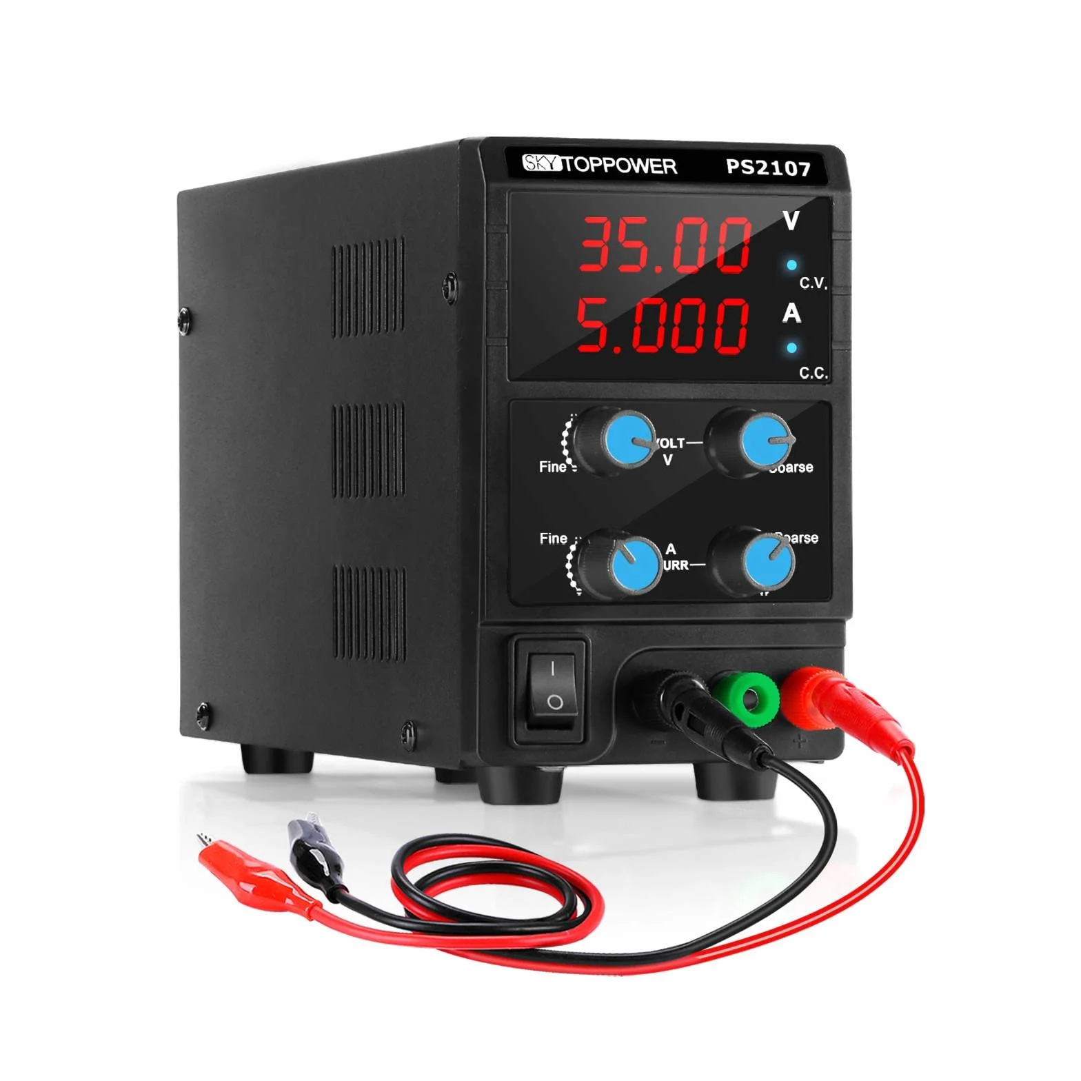Fuente de alimentación de banco 0-35V/0-5A LED de 4 dígitos CC/CV Alimentatore CC per insegnamento in laboratorio, riparazione elettronica,DIY,elettronica del veicolo