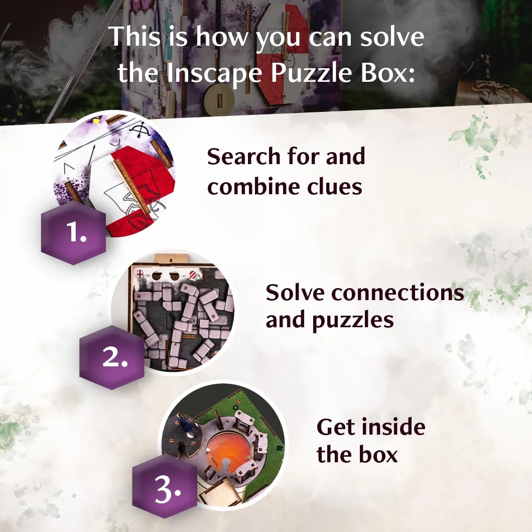 INSCAPE Cluebox Stonehenge's Legacy Puzzle de Madera Interactivo 3D con Mecanismos Secretos