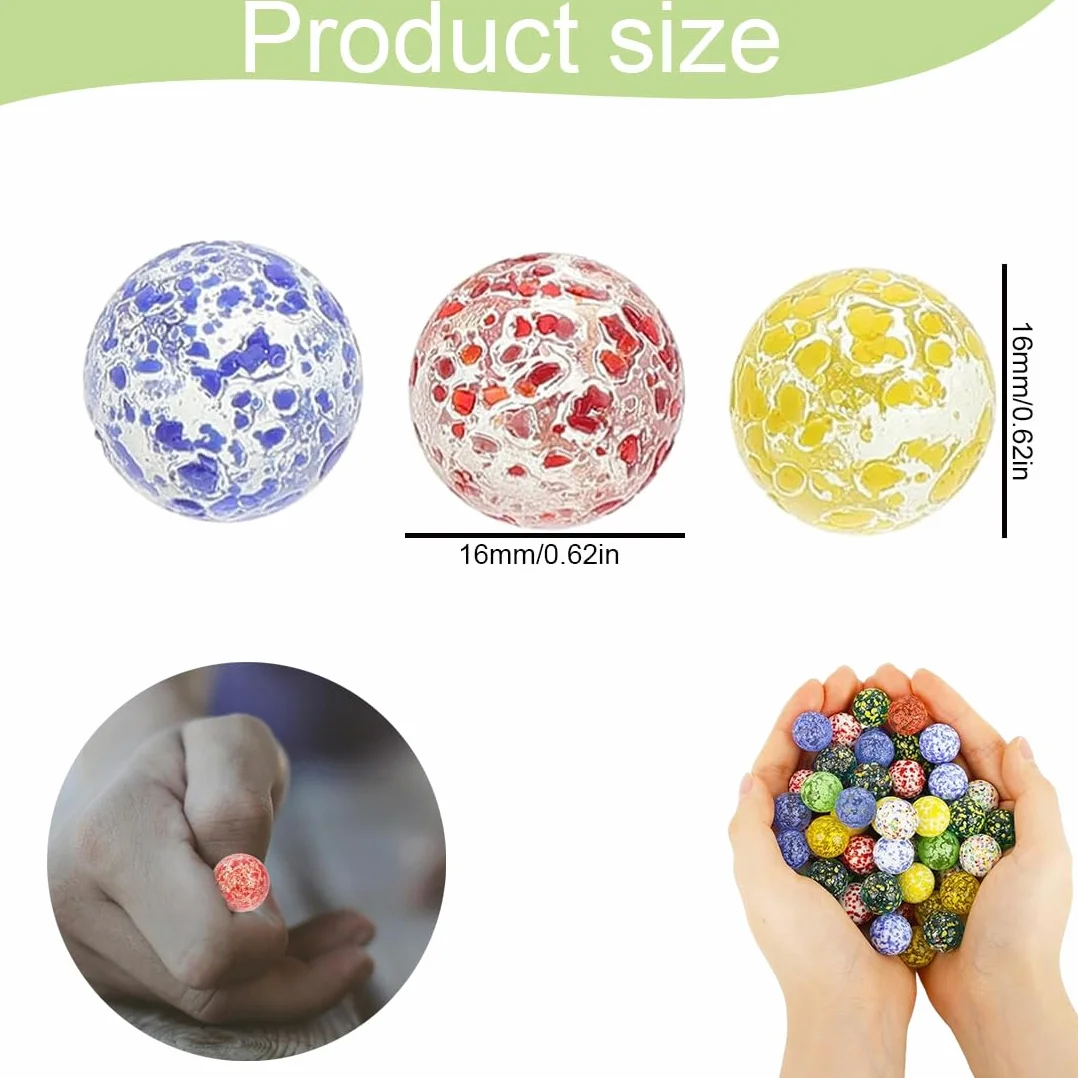 Canicas de Cristal 20 Piezas Multicolor para Juegos de Carreras y Decoración