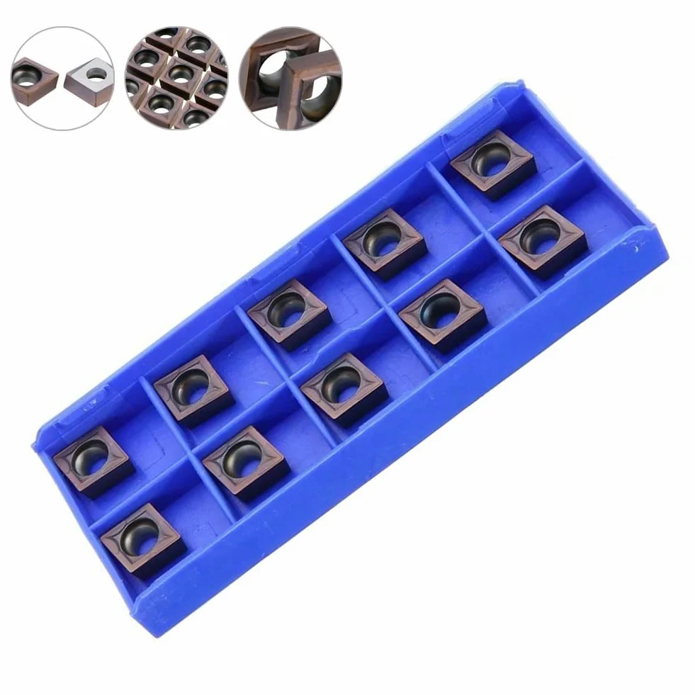 CCMT09T308 VP15TF Insertos de carburo indexables CCMT 32.52 10 piezas herramienta de torneado
