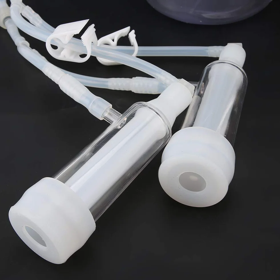 Akozon Ordeñadora eléctrica Kit de ordeño con Bomba de succión Directa Ordeñadora eléctrica doméstica de Vacas y Cabras de 5L con Bomba de succión Directa de ((para ovejas) (Reglamento