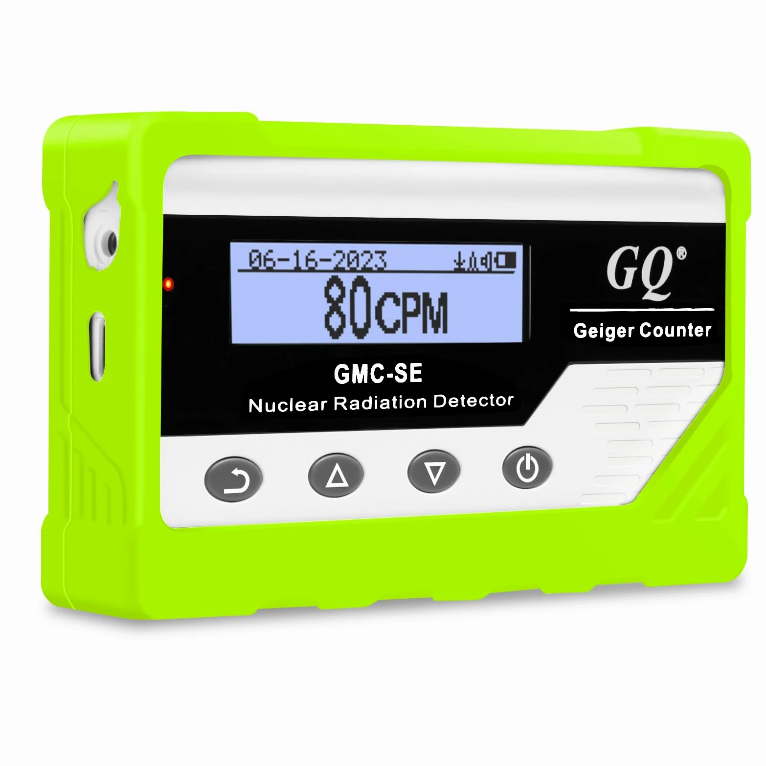 GQ GMC-SE Geiger - Detector de radiación con contador de rayos X beta gamma, medidor de radiación portátil, dosímetro digital de radiación nuclear, dispositivo de grabación automática de datos, funda