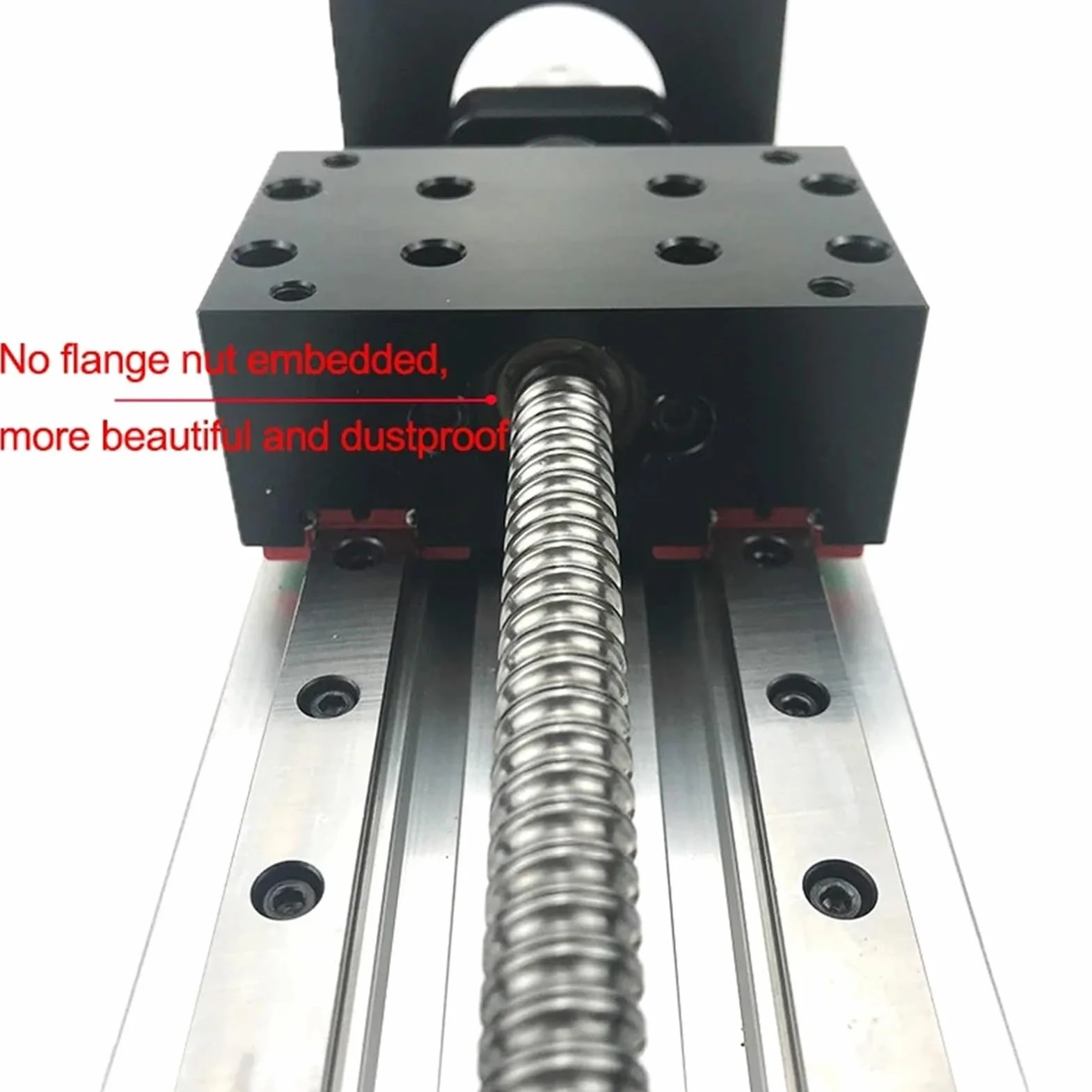 Mesa deslizante CNC MHTNC, recorrido de la plataforma del eje Z 100-800 mm, riel lineal 12, MGR12 SFU1204, kit actuador con tornillo bola(Option 1,Effective Stroke 150)