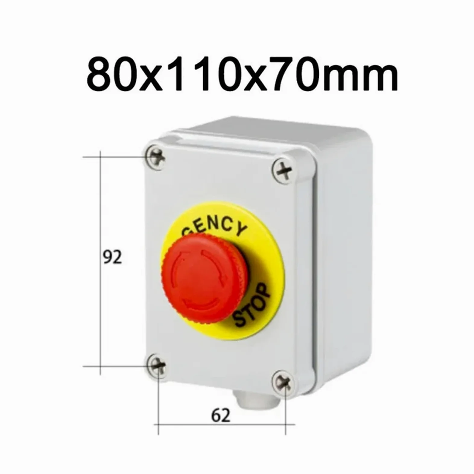 Caja de botones for interior y exterior, interruptor de arranque y parada de emergencia, alarma de reinicio de energía, motor de ascensor de puerta de hierro, caja de control eléctrico(Lavender)