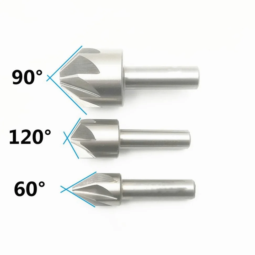 Brocas avellanadas de 60/90/120 grados, HSS, fresa chaflán 6-50 mm diámetro, desbarbado acero alta velocidad(90 degrees,45.0mm)