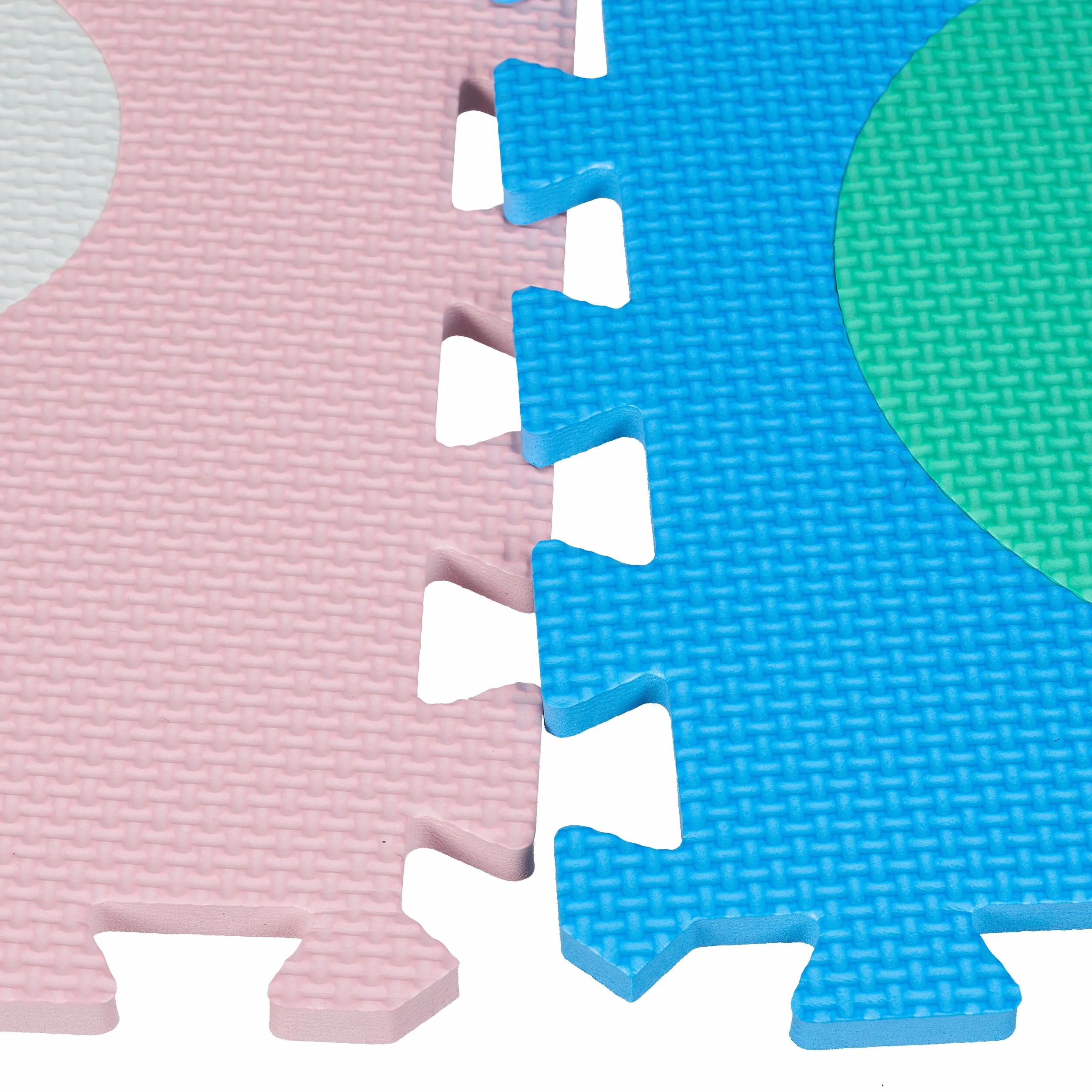 Relaxdays Alfombra Infantil Puzzle ABC y Números, 36 Piezas, 171 x 171 cm, Gomaespuma, Multicolor