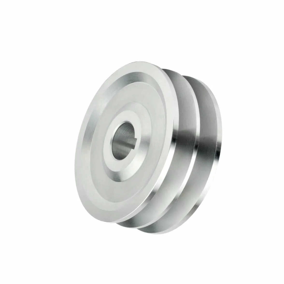 Polea trapezoidal 2 ranuras SPB 17 mm eje 30 mm 70 mm