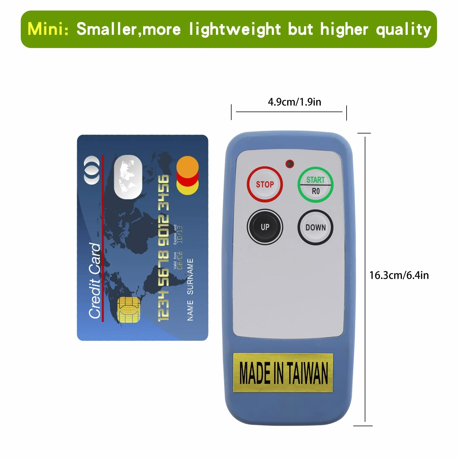 Saga-L4 Mini Mando a distancia inalámbrico para grúa puente grúa para 2 canales botones 12-24V Industrial Polipasto Eléctrico Cabrestante Remolque basculante Radio Transmisor y receptor