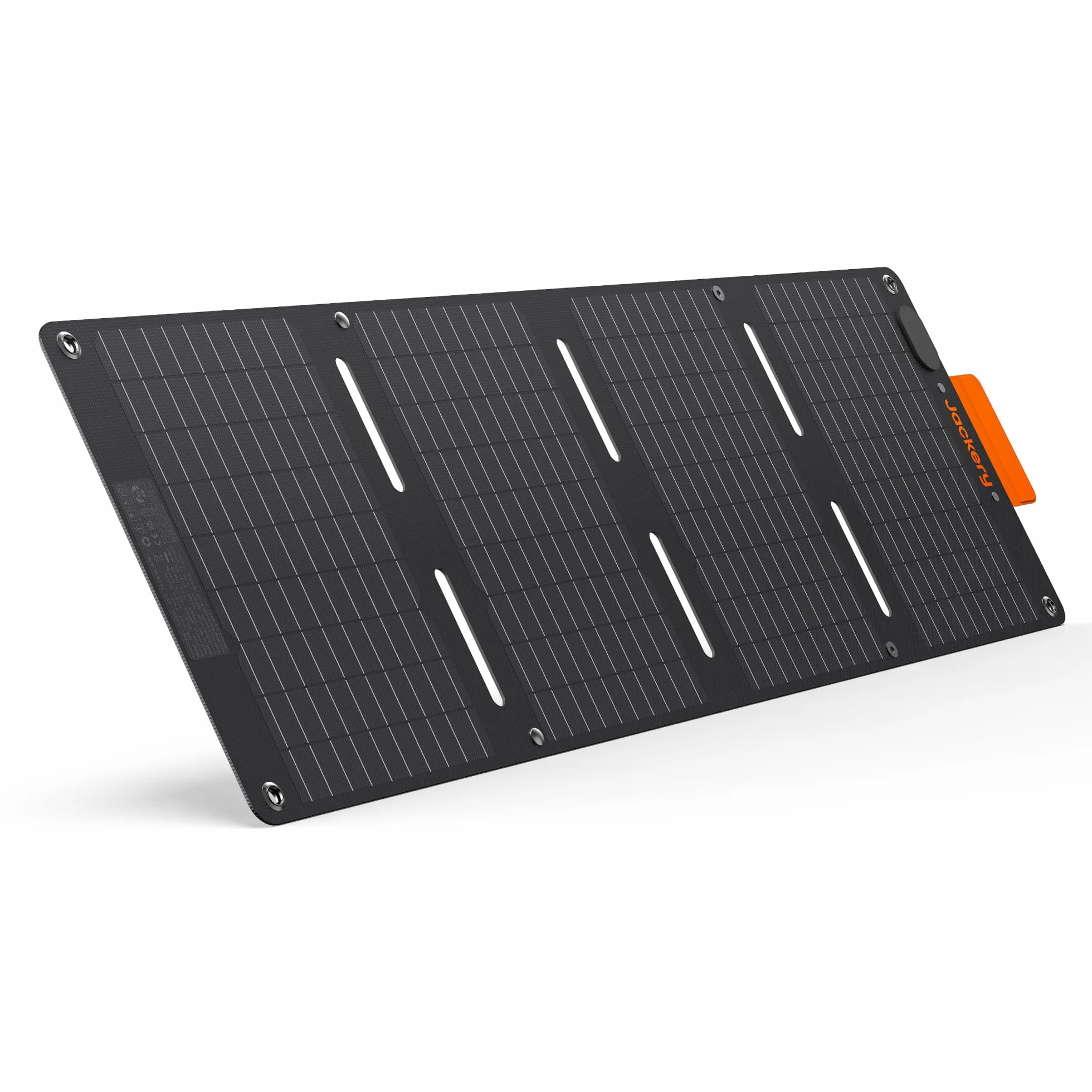 Jackery SolarSaga 40W Mini Panel Solar Portátil con Puertos USB-C y USB-A, Cargador Solar Plegable como un Libro para Móvil, Compatible con Jackery E100Plus/300Plus, IP68 Resistencia al Agua
