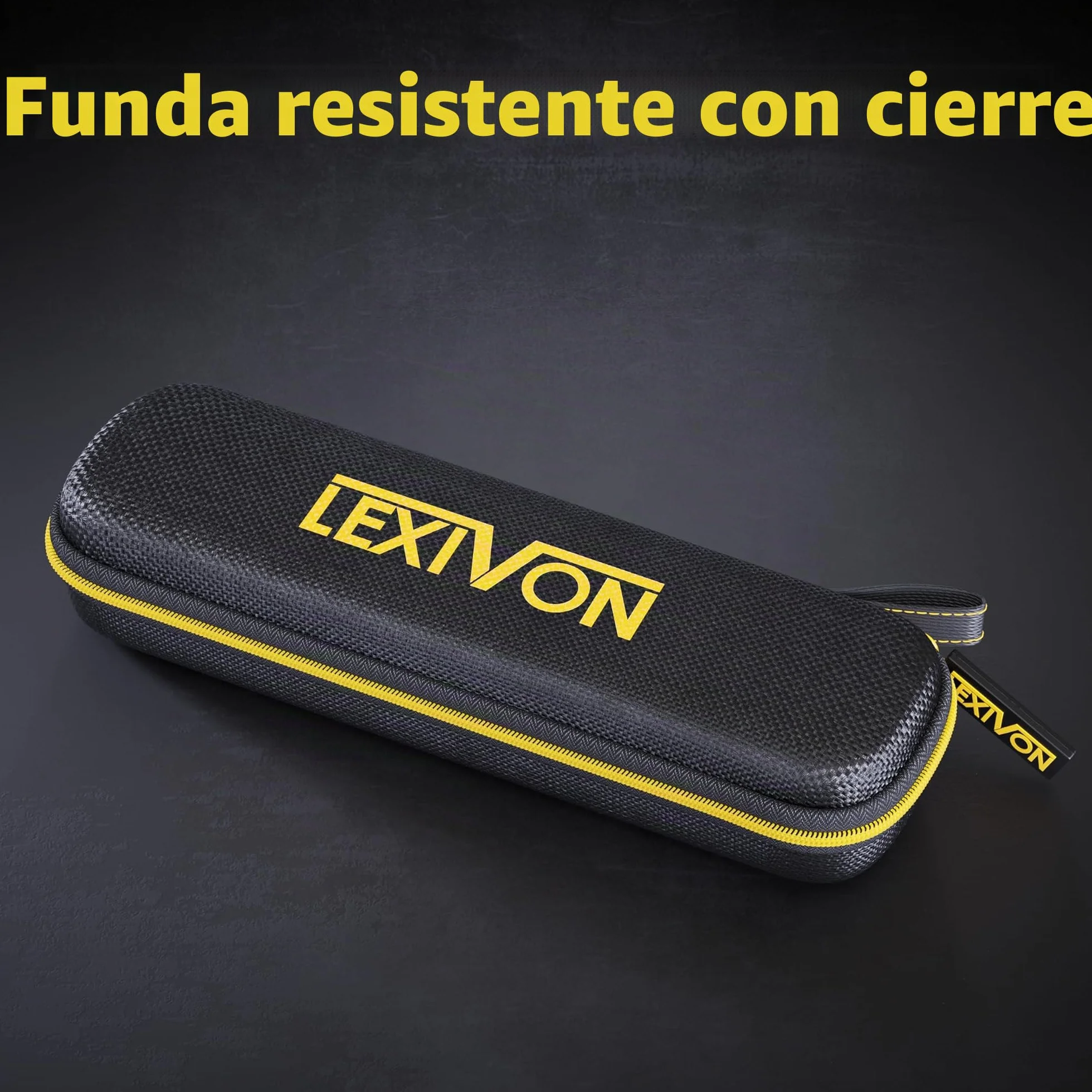 LEXIVON Medidor de Angulo Digital de Aluminio 130 mm con Pantalla XL y Bolsa (LX-DAF5)