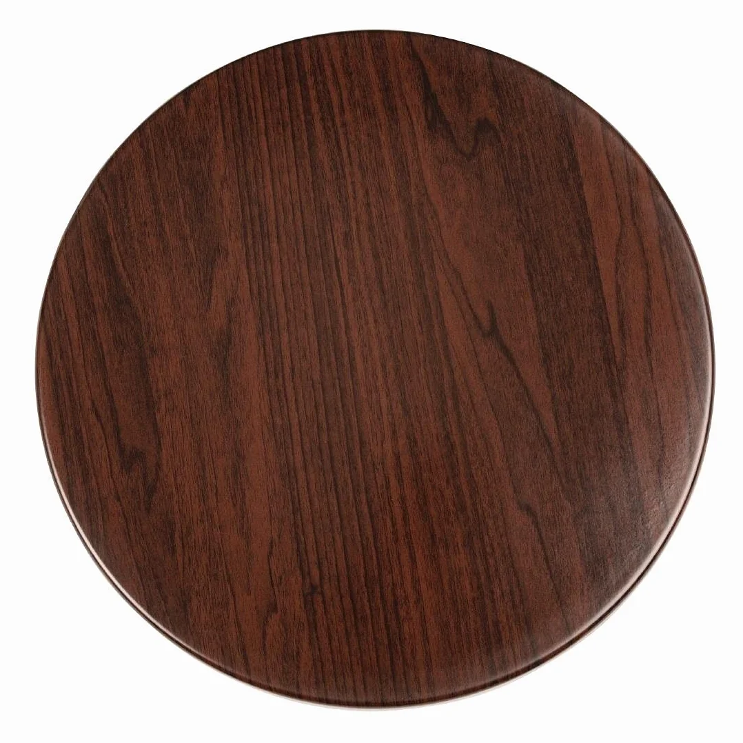 Bolero gg643 redondo tablero de la mesa, color marrón oscuro