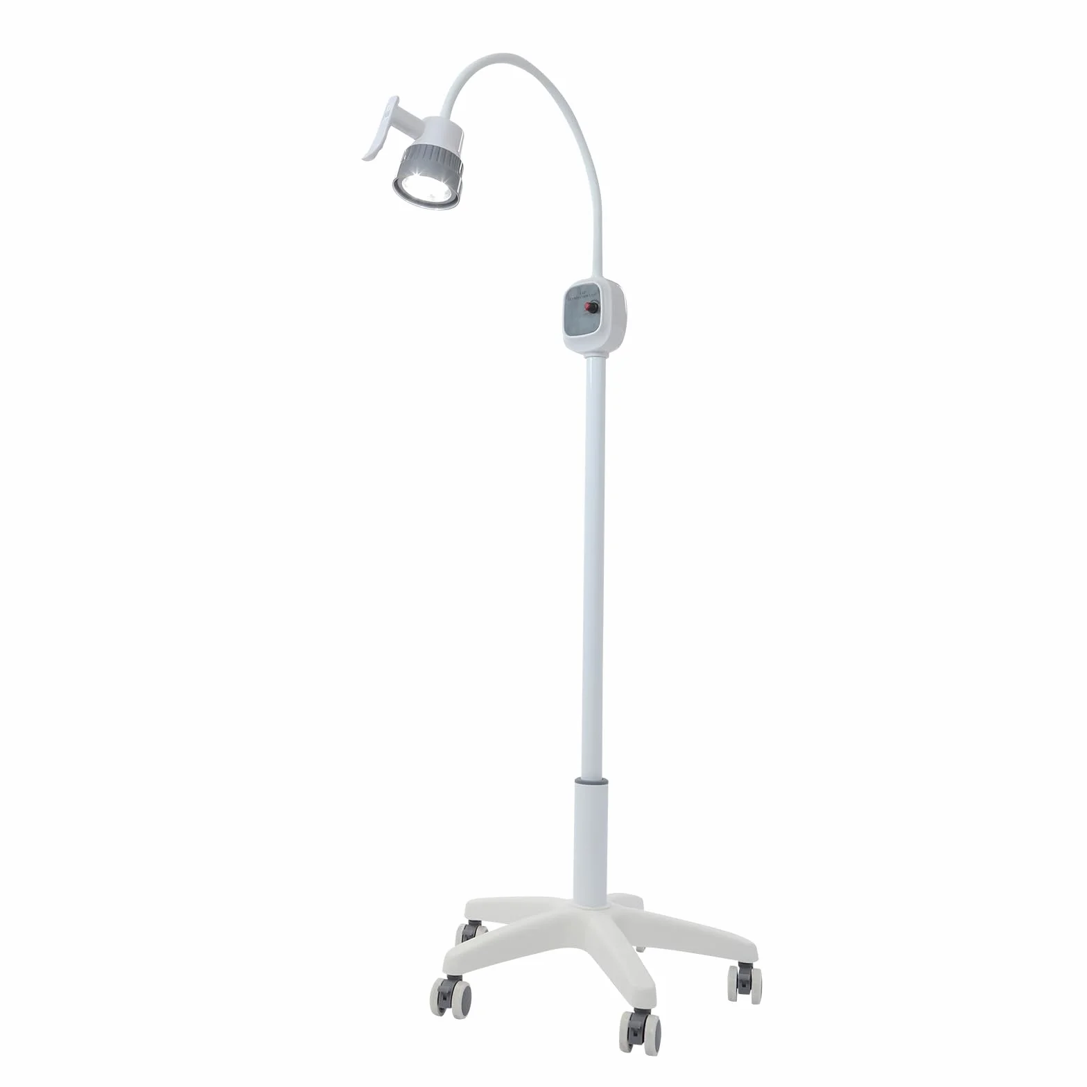 Lámpara de examen médico LED 12 W regulable 5000 – 6000 K con 5 ruedas y frenos silenciosos – 7500 lux de intensidad de iluminación, lámpara de examen para clínica dental, quirófano y