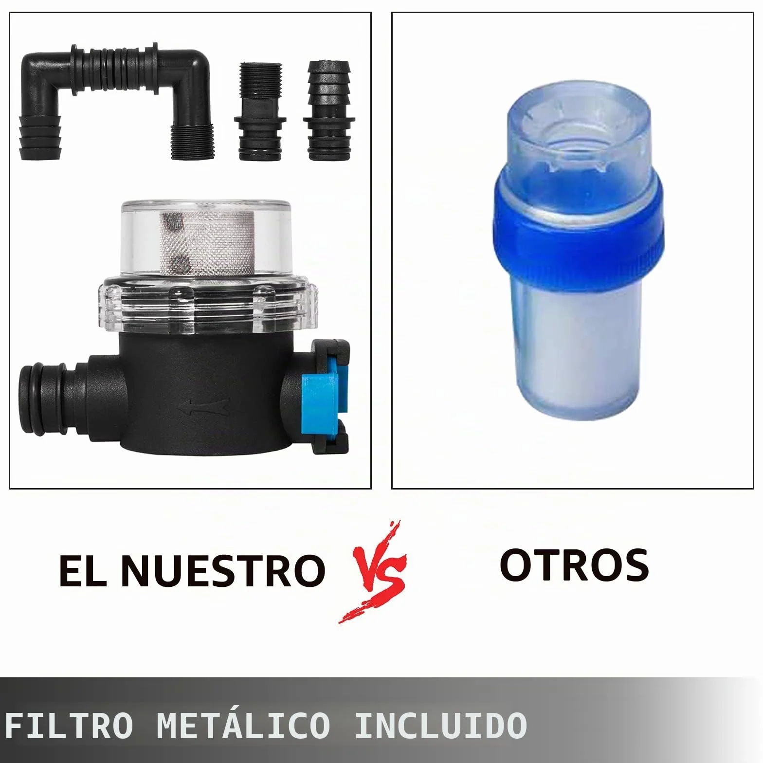 Bomba de diafragma de agua de alta presión FL-40 12V 17 l/min