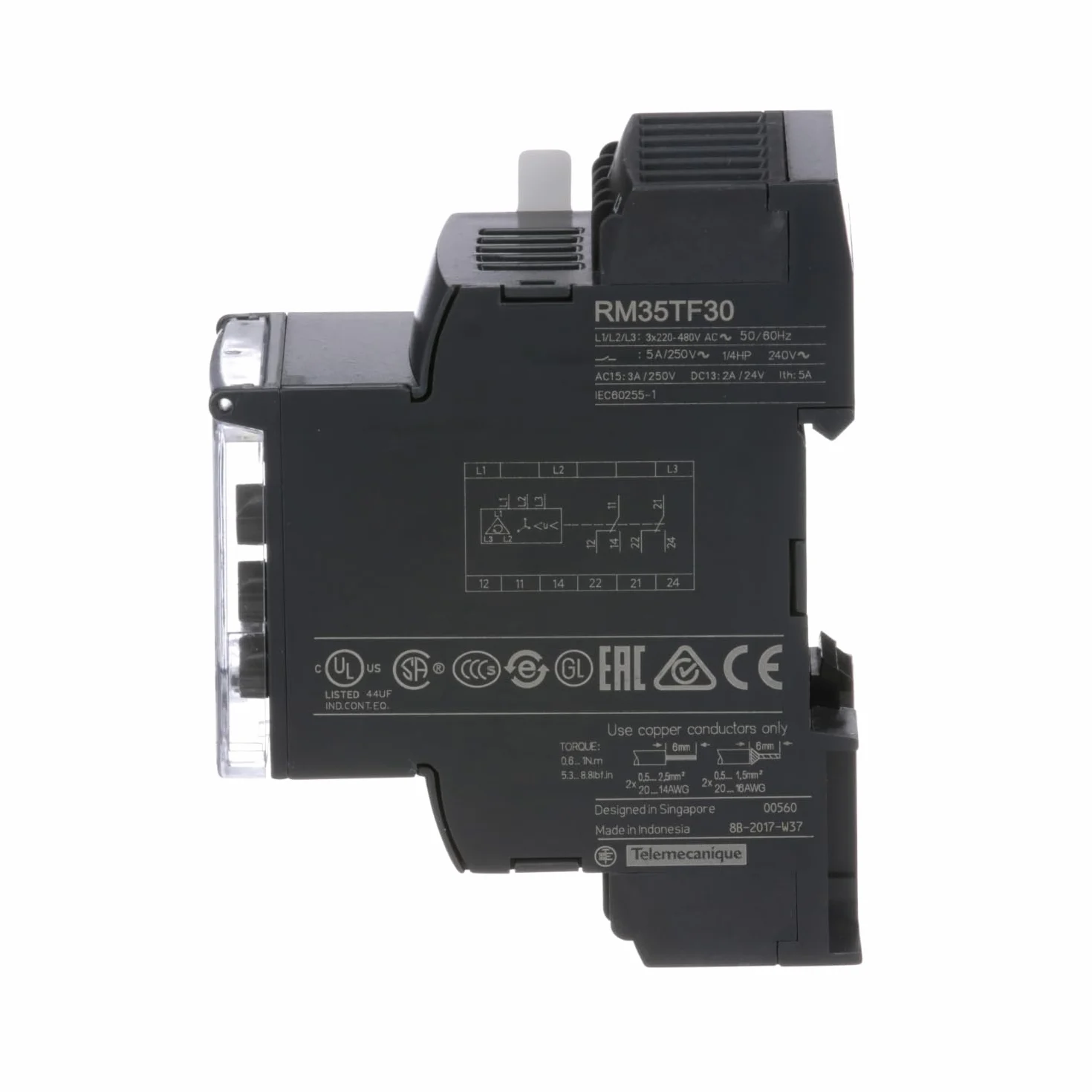 Schneider Electric RM35TF30 Relé de Control, Fase Multifunción