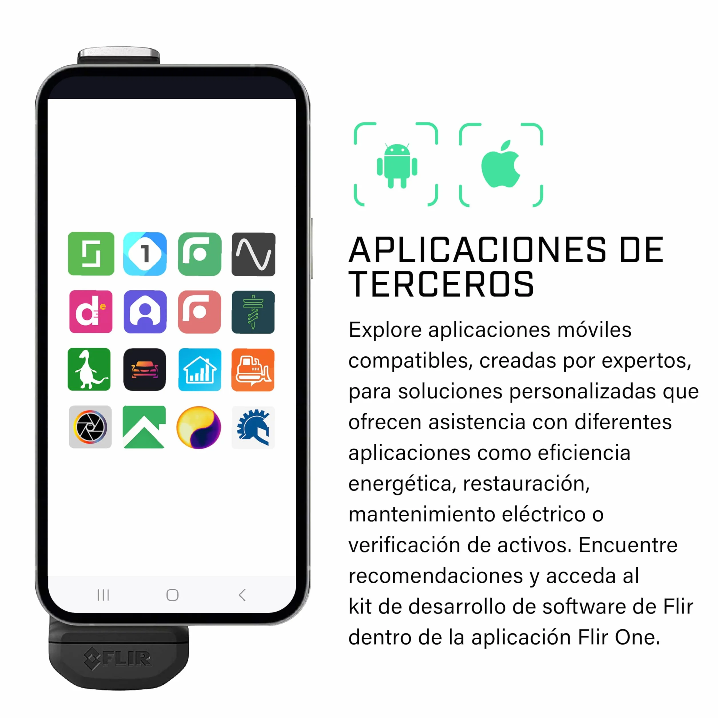 FLIR Edge - Cámara termográfica inalámbrica Bluetooth para teléfonos Inteligentes, Compatible con Todos los Dispositivos iOS y Android: Úsela para inspección de viviendas, HVAC, automotriz y más