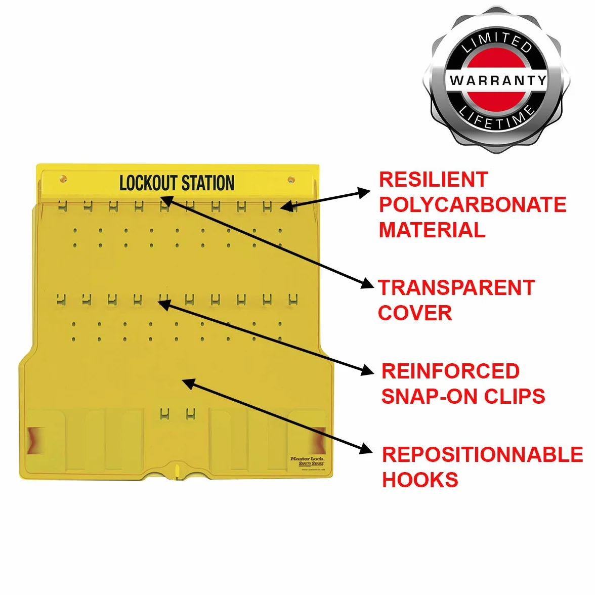 Master Lock 1484B Estación Cubierta para 20 Candados