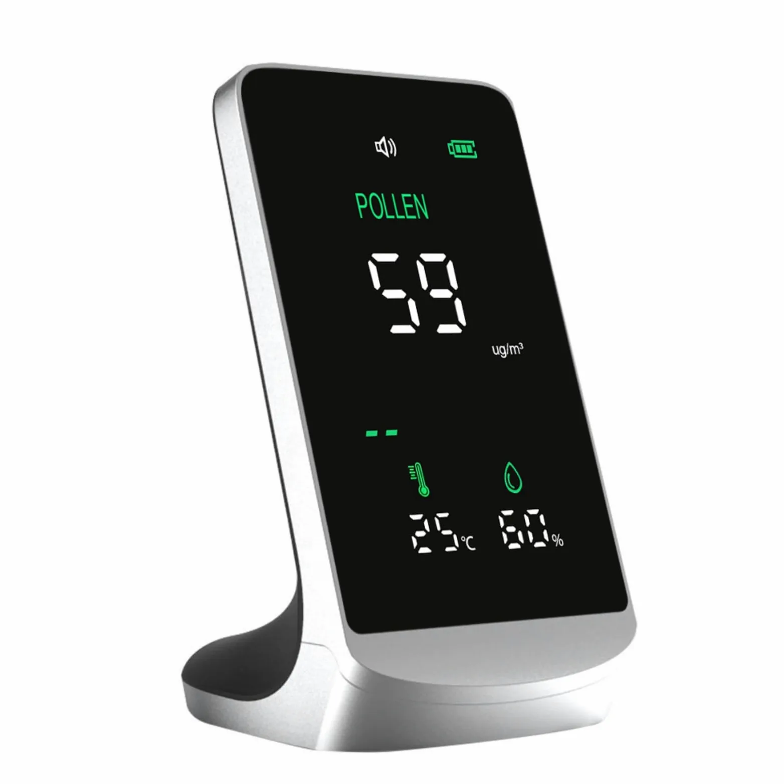 Analizadores multifunción de calidad del aire que detectan polen, polvo, humedad y temperatura para monitoreo ambiental Medidor de temperatura y humedad Detector de aire para hogar