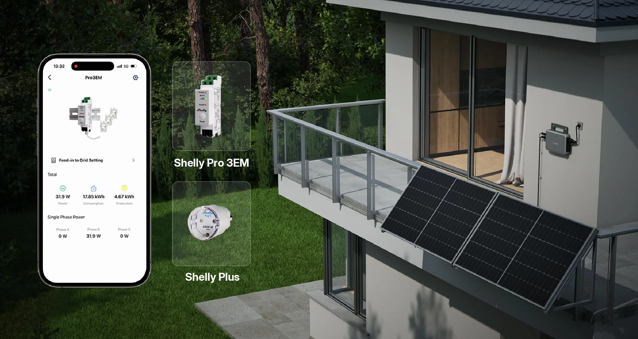 Hoymiles HiFlow / HiFlow Pro - Microinversor para balcones, 800 W - 2000 W - WLAN y Bluetooth, Plug & Play, incluye cable Schuko de 5 m (tasa impositiva completa, HiFlow 800)