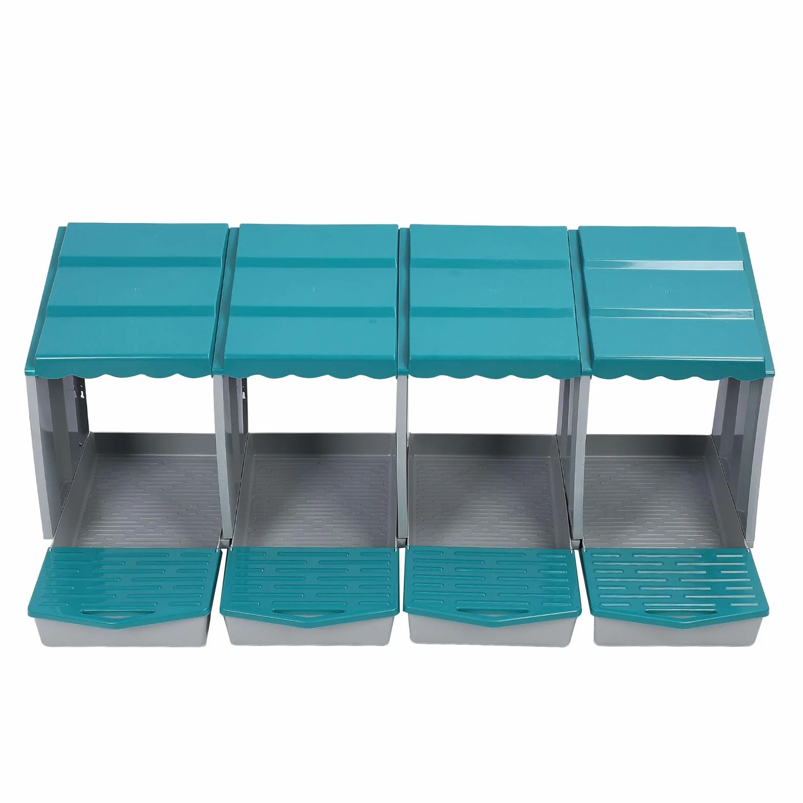Qcwwy Caja Nido para Gallinas de 6 Orificios, Caja para Poner Huevos de Material PP con Percha Oscilante, Fácil Montaje, Diseño Extraíble para una Rápida Recolección de Huevos, Calidez