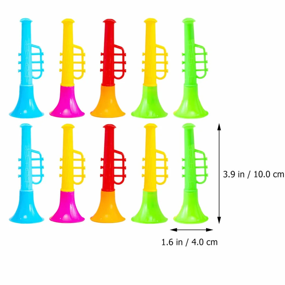 TOYANDONA 30 Unids Instrumentos Musicales Juguetes Buglet Pequeño Silbato Vertical Trompeta