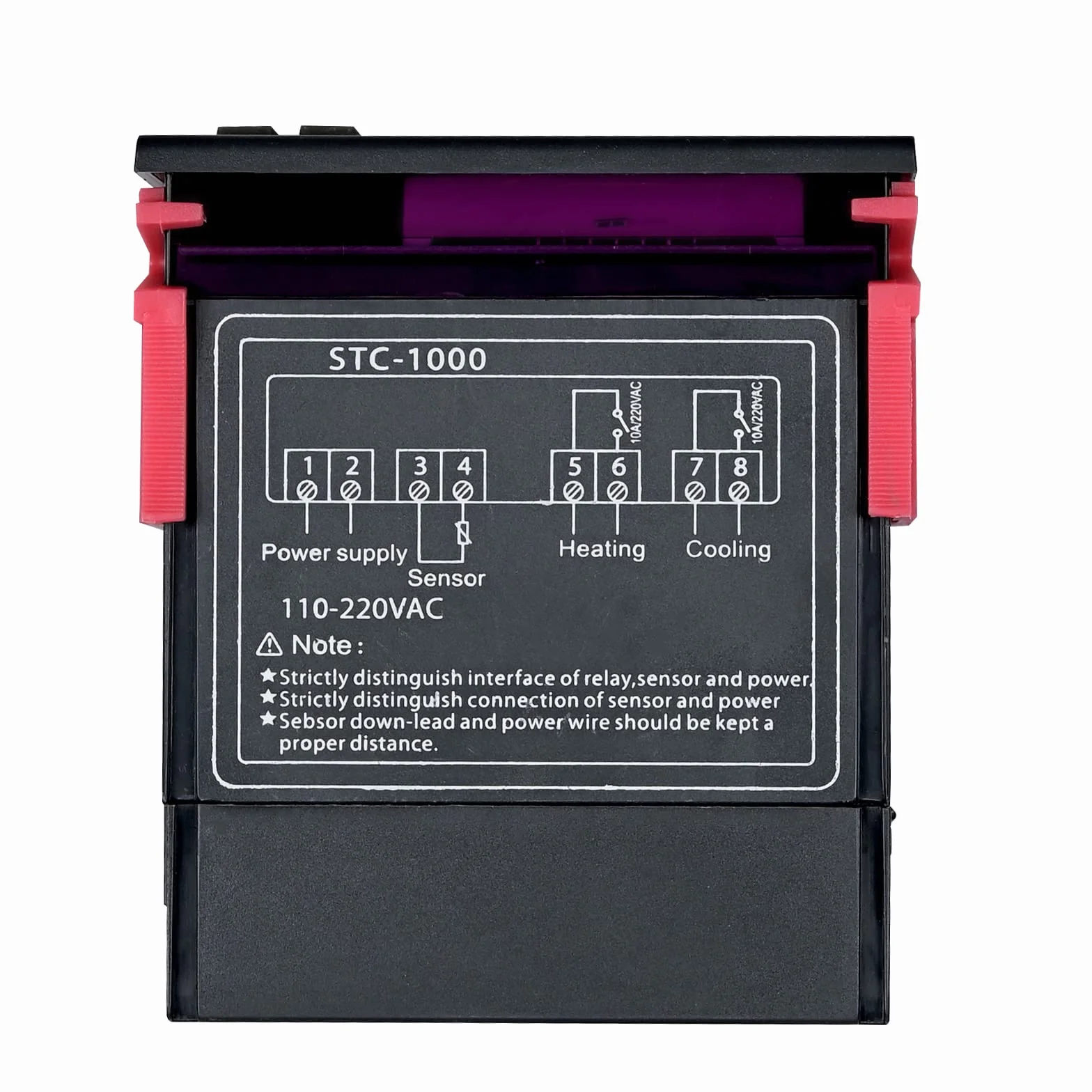 STC-1000 Controlador digital de temperatura Termostato AC 110-220 V Calefacción Refrigeración con Sonda NTC