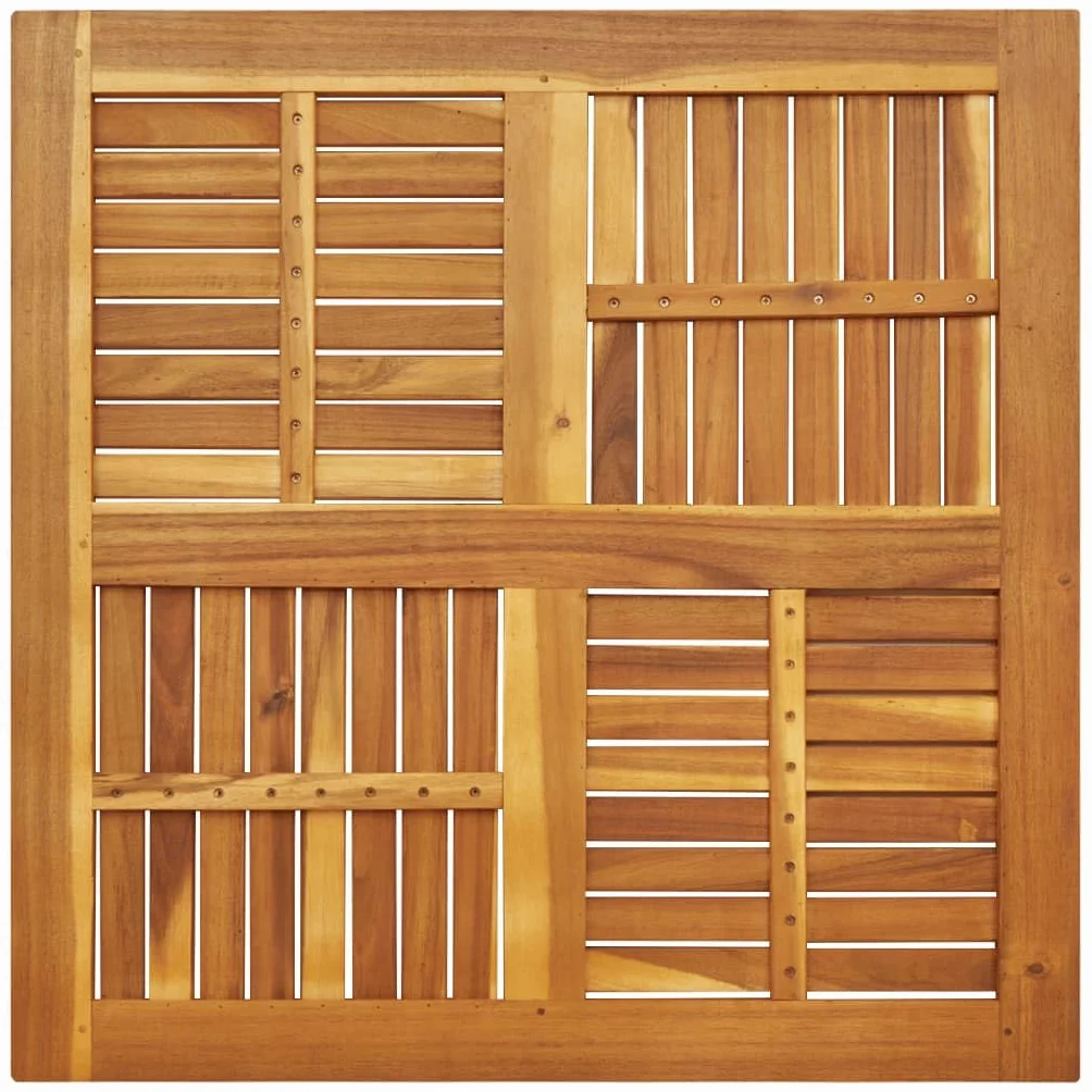 vidaXL Tablero de Mesa Cuadrado Madera Maciza de Acacia 90x90x2,2 cm, Tablero de Mesa de Repuesto, Tablero de Madera, Tablero de Repuesto