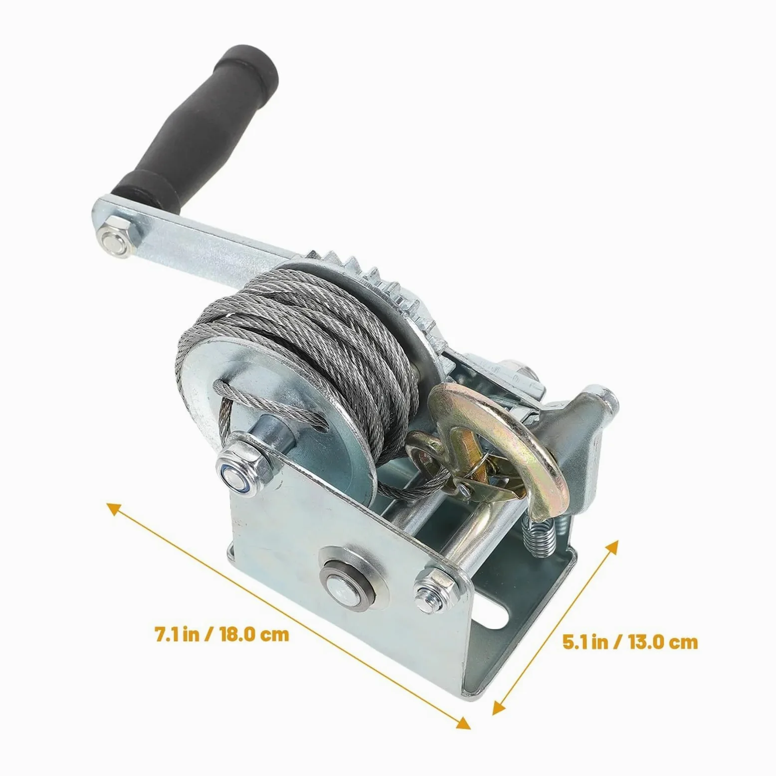 Cabrestante de remolque Cabrestante manual 600-3000 libras Cabrestante manual Cable de tracción Cabrestante de elevación Especificaciones completas Cabrestantes Chirridos(3000)